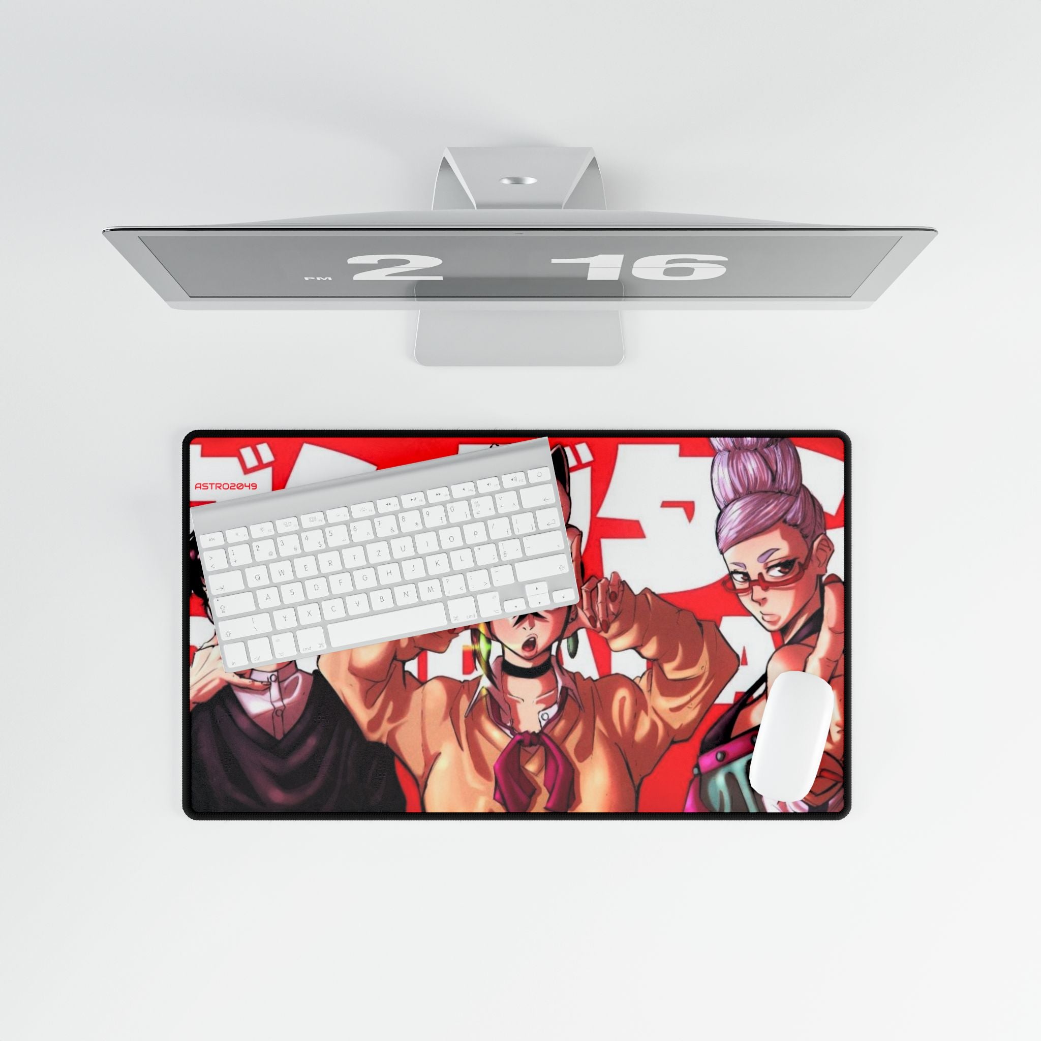 DANDADAN: Momo / Okarun - Vibrant Anime Desk Mat, Gaming Desk Pad, Office Decor, Custom Mousepad, Geeky Gift for Gamers, Home Office