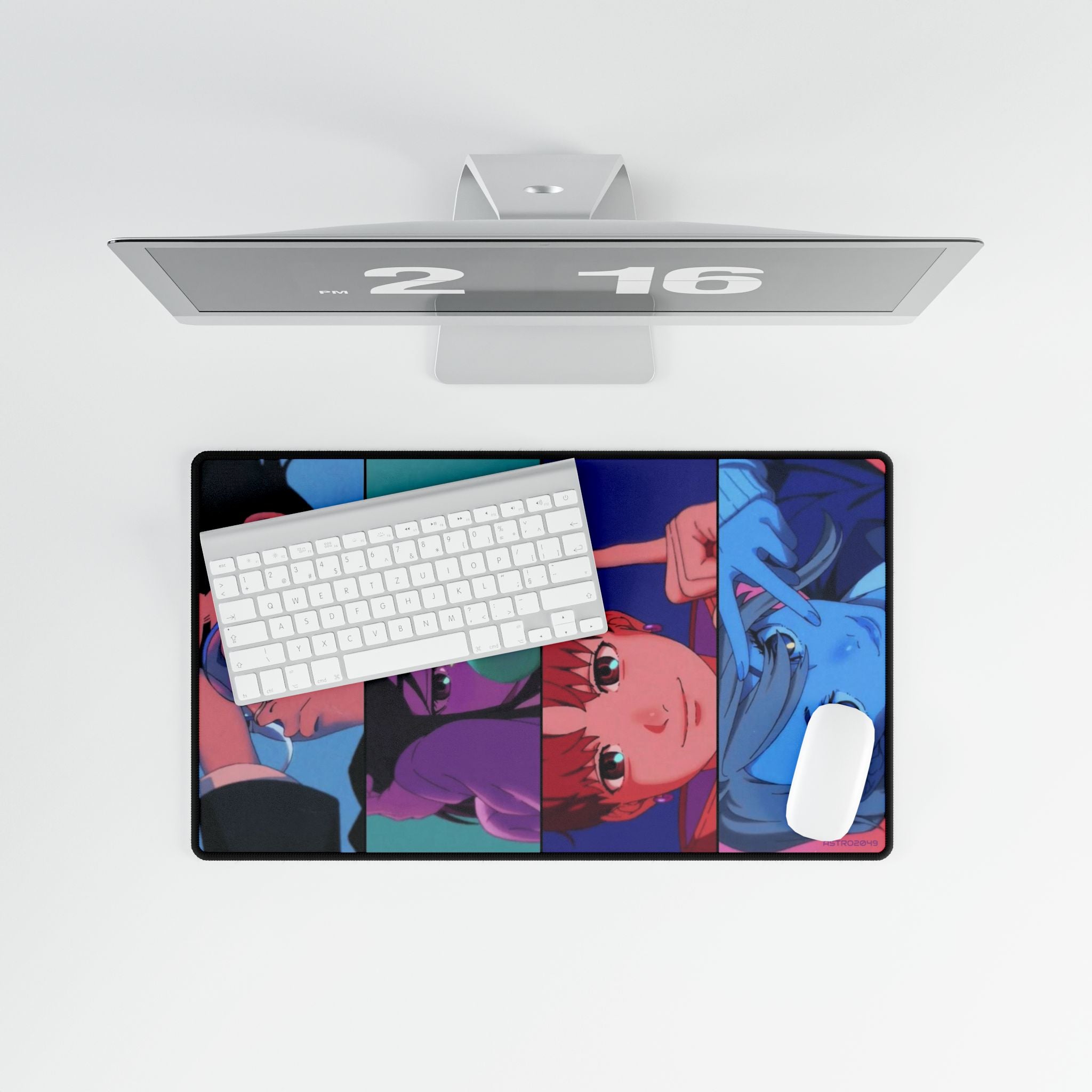 DANDADAN: Momo / Okarun - Vibrant Desk Mats for Gamers, Aesthetic Desk Accessories, Retro Anime Mouse Pad, Gift for Students