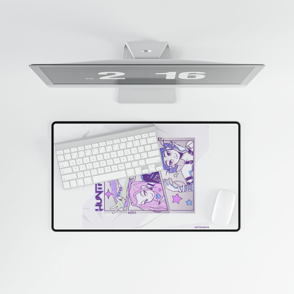 KPop Demon Hunters - HUNTRIX - Anime-Inspired Desk Mat for Gaming & Office, Gamer Desk Pad, Decorative Mousepad, Stylish Workstation Mat