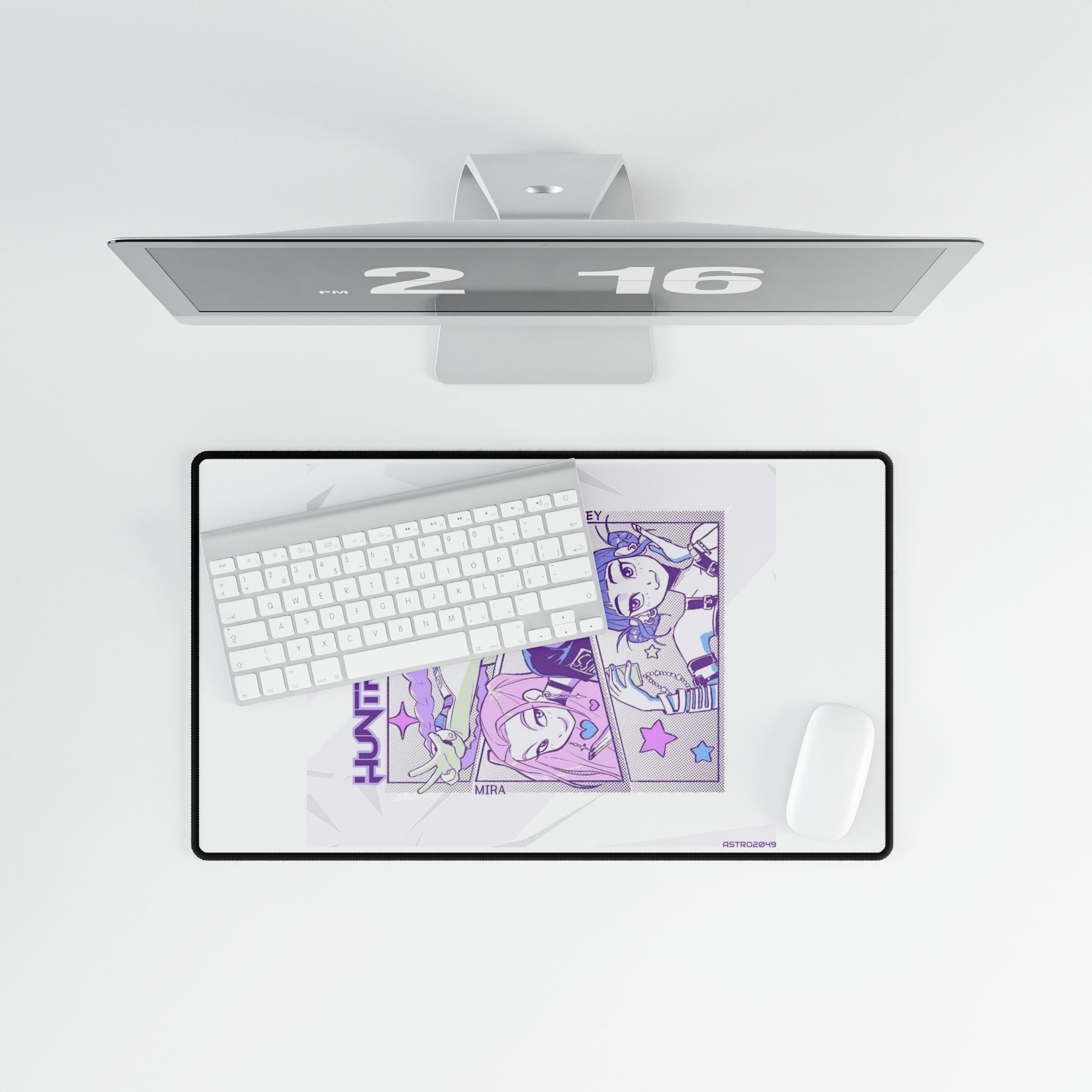 KPop Demon Hunters - HUNTRIX - Anime-Inspired Desk Mat for Gaming & Office, Gamer Desk Pad, Decorative Mousepad, Stylish Workstation Mat