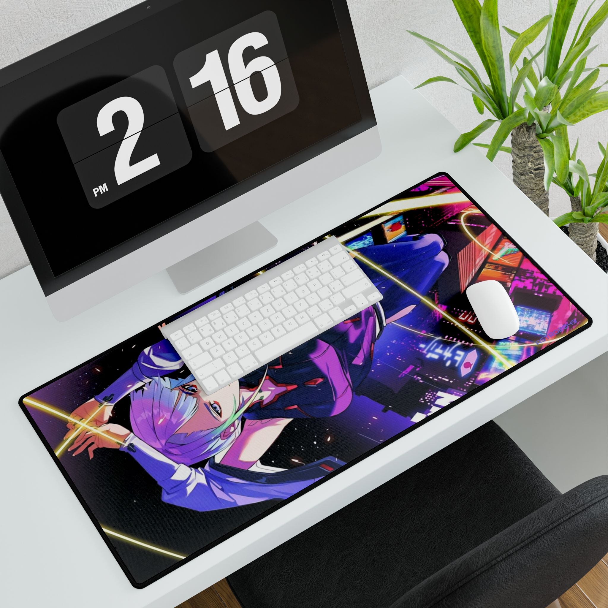 CYBERPUNK: Edgerunners 2077 - Desk Mat for Gaming & Office Setup, Custom Mouse Pad, Gift for Anime Lovers, Desk Accessories, Home Decor