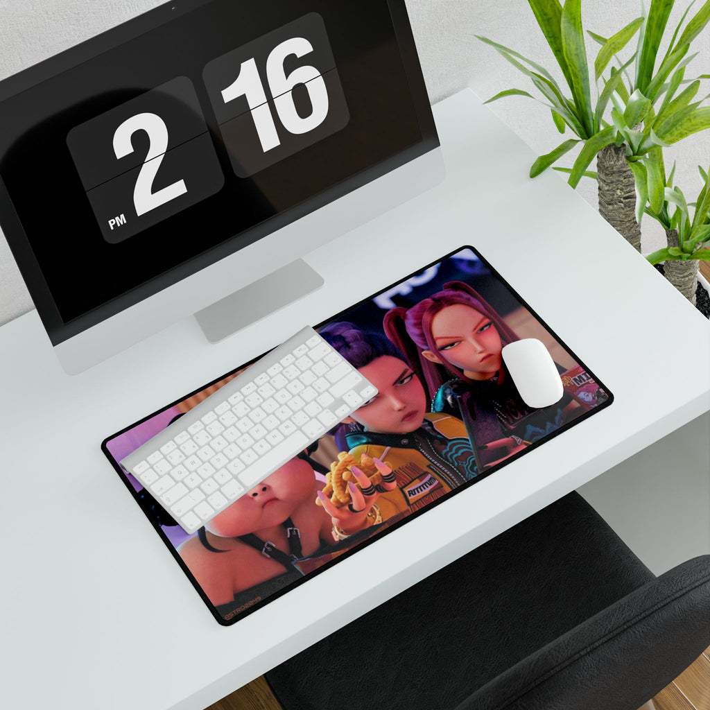 KPop Demon Hunters - HUNTRIX - Vibrant Desk Mats for Personalized Workspace, Gaming Pads, Office Decor, Unique Desk Accessories