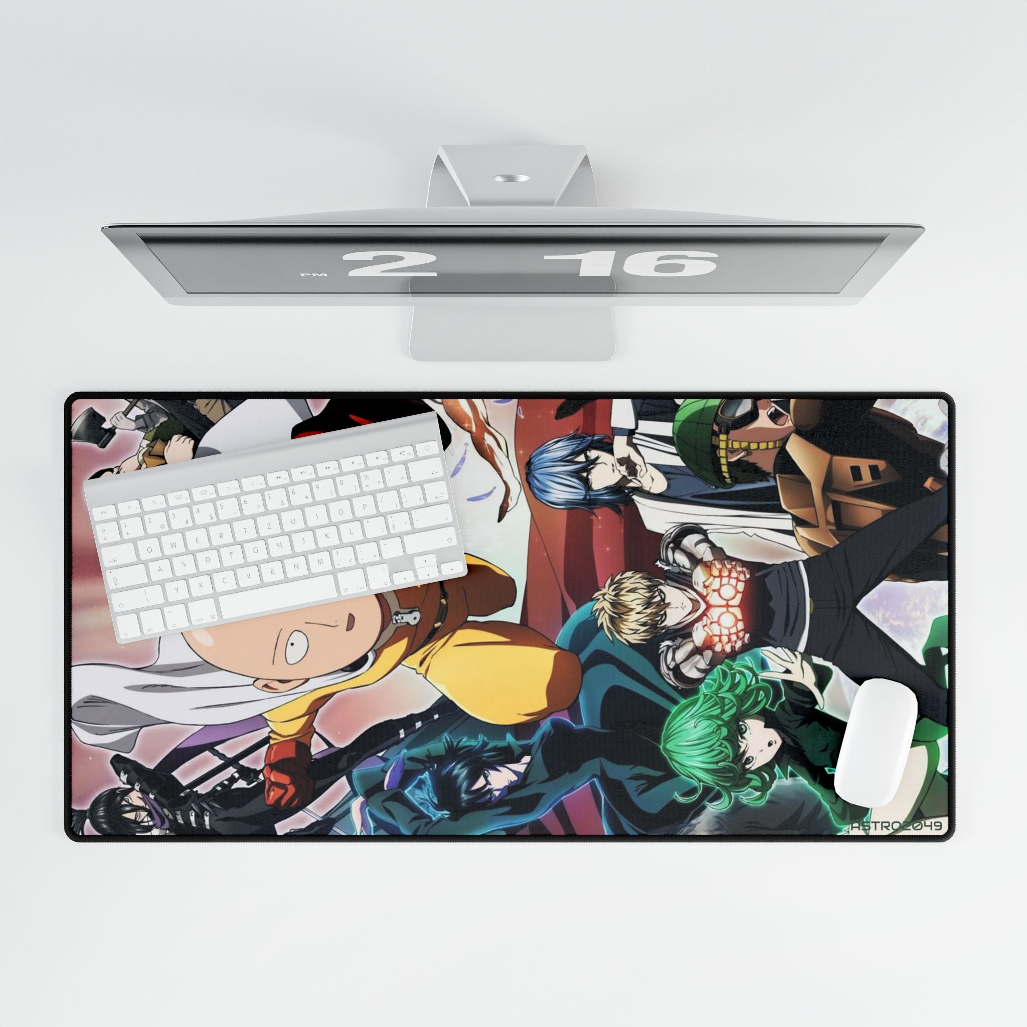 ONE-PUNCH MAN - Anime Desk Mat - Gaming Mouse Pad for Office, Anime Decor, Saitama Desk Accessories, Cool Desk Gift, Minimalist Office Decor