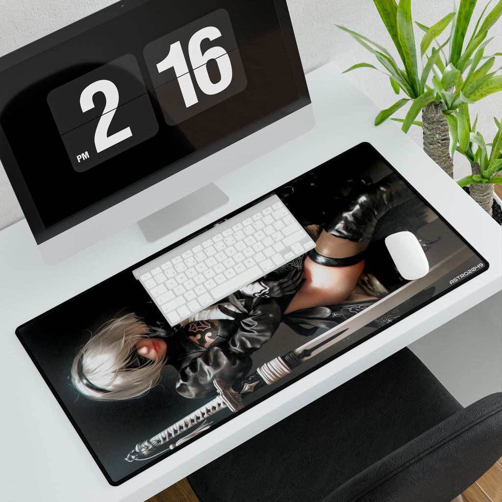 Nier: Automata - 2B - Elegant Gaming Desk Mat - Aesthetic Office Decor, Personalized Workspace, Unique Gift for Gamers, Stylish Mouse Pad
