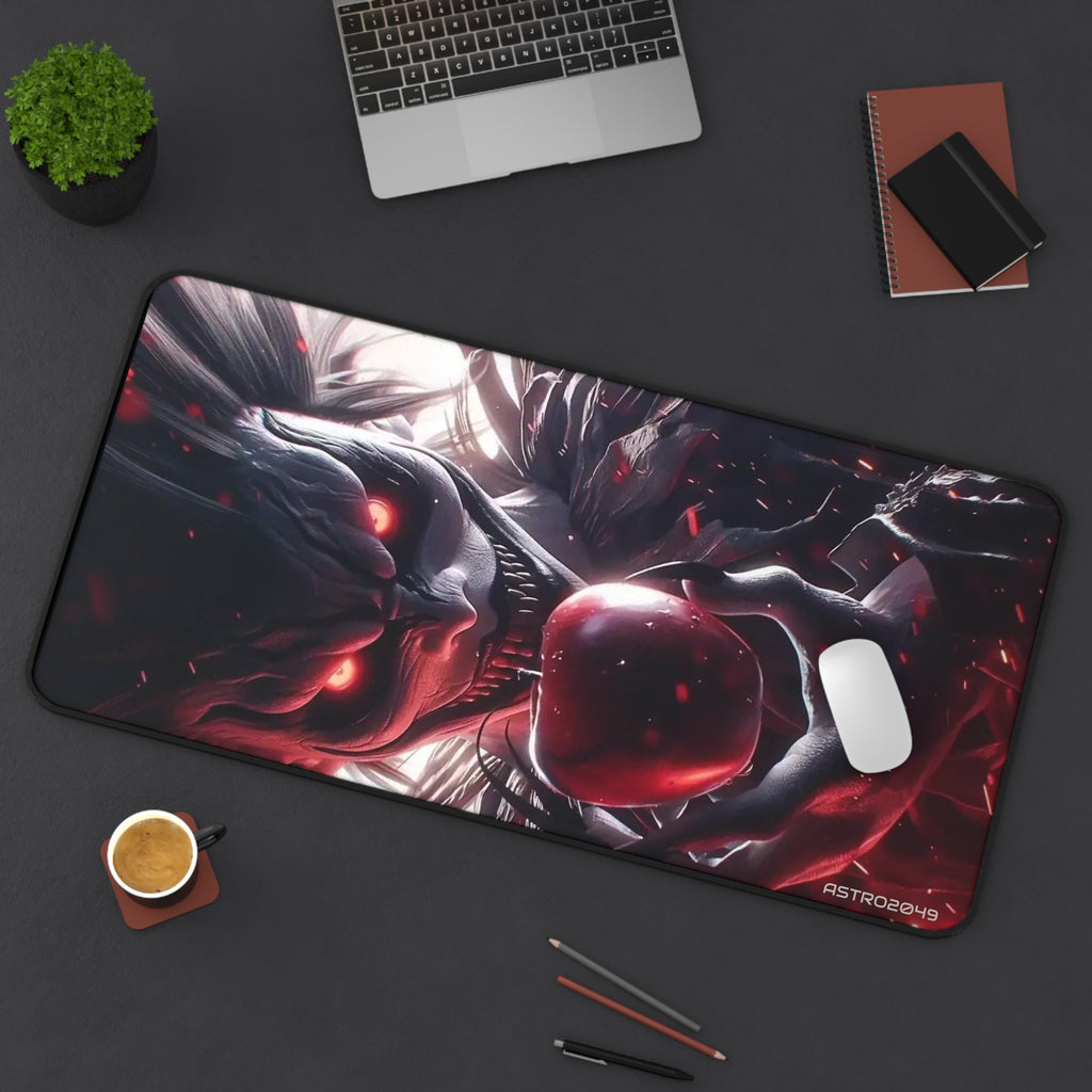 DEATH NOTE - RYUK - Artistic Gaming Desk Mat - Gamer Accessories, Office Decor, Mouse Pad, Fantasy Art, Desk Protector