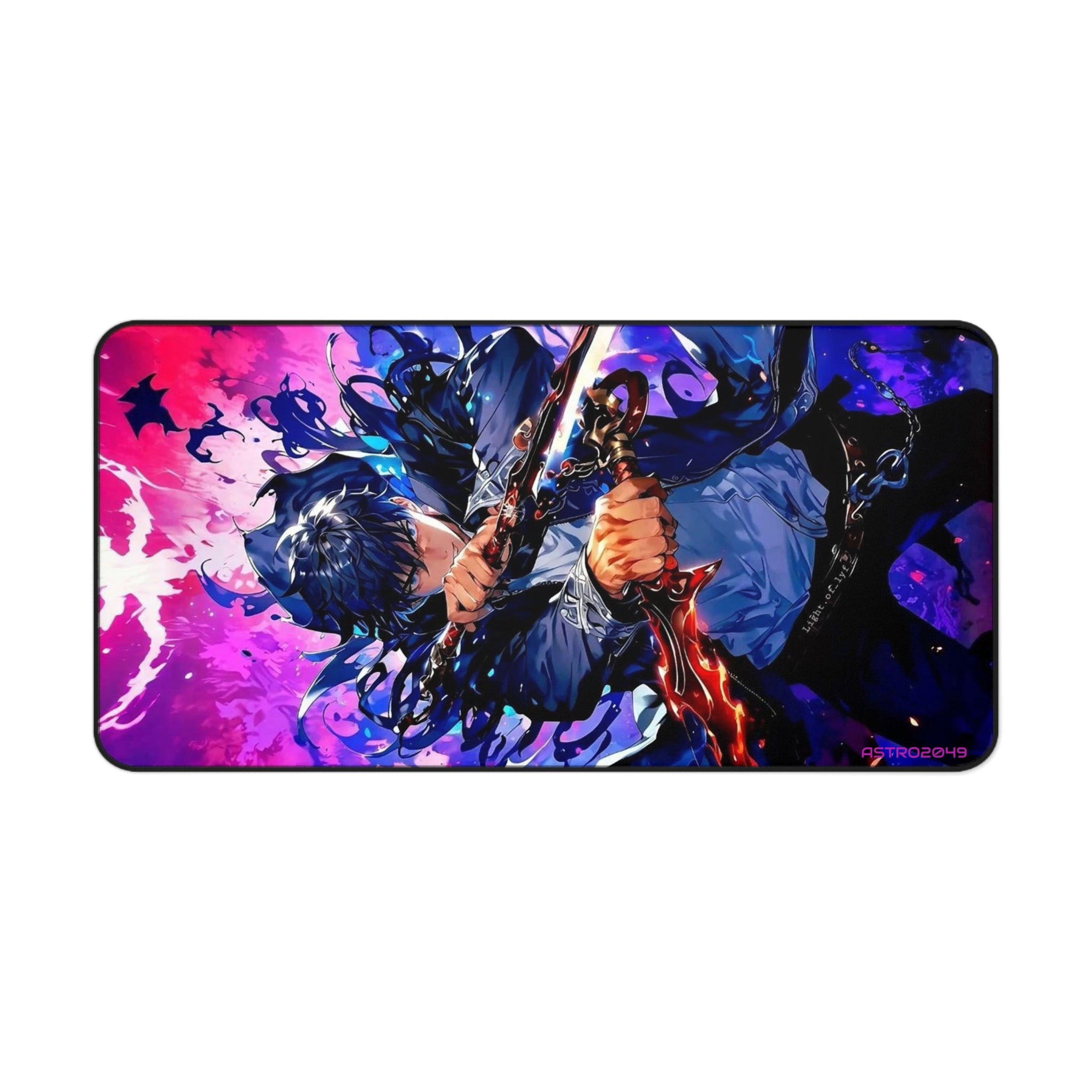 SOLO LEVELING - Sung Jinwoo - ARISE - Vibrant Anime Desk Mat - Gaming, Work, Home Office, Personalized Gift, Desk Accessories, Desk Decor