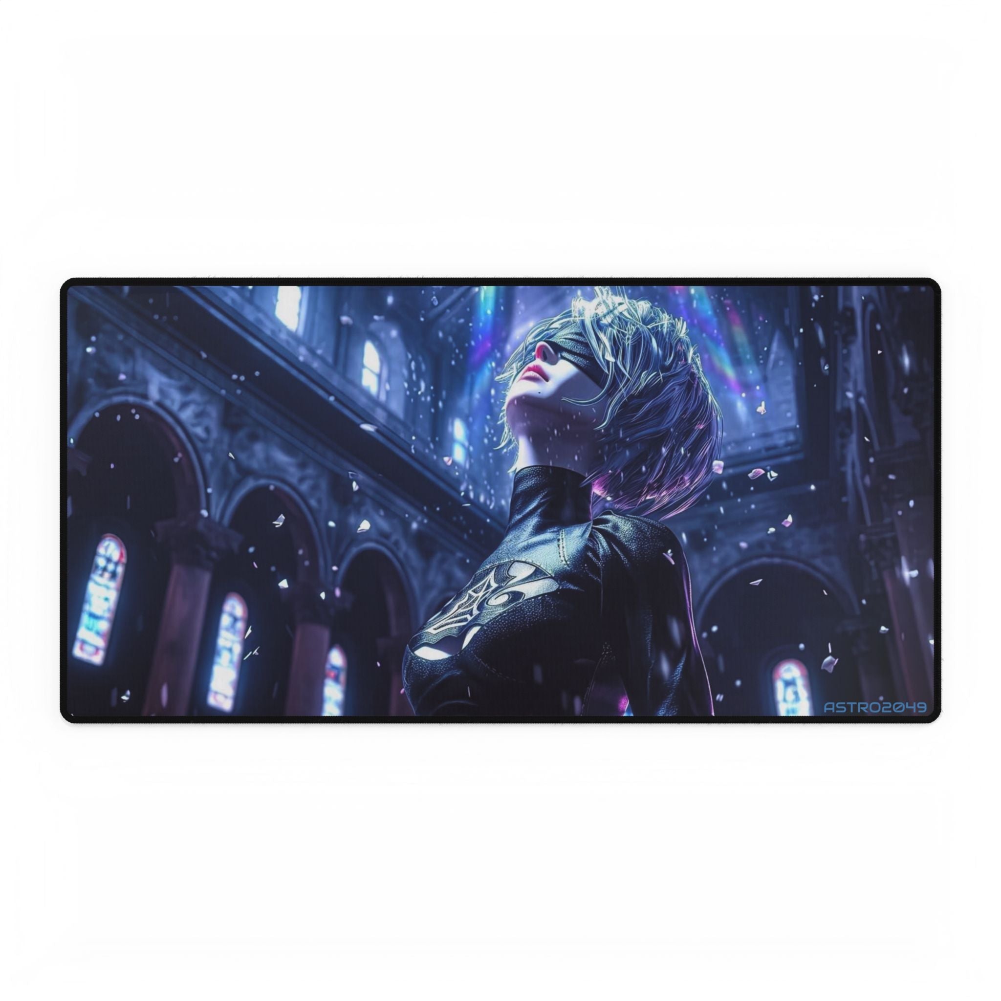 Nier: Automata - 2B - Gothic Fantasy Desk Mat - Mouse Pad for Home Office, Gamer, Office Decor, Unique Gift, Desk Accessories