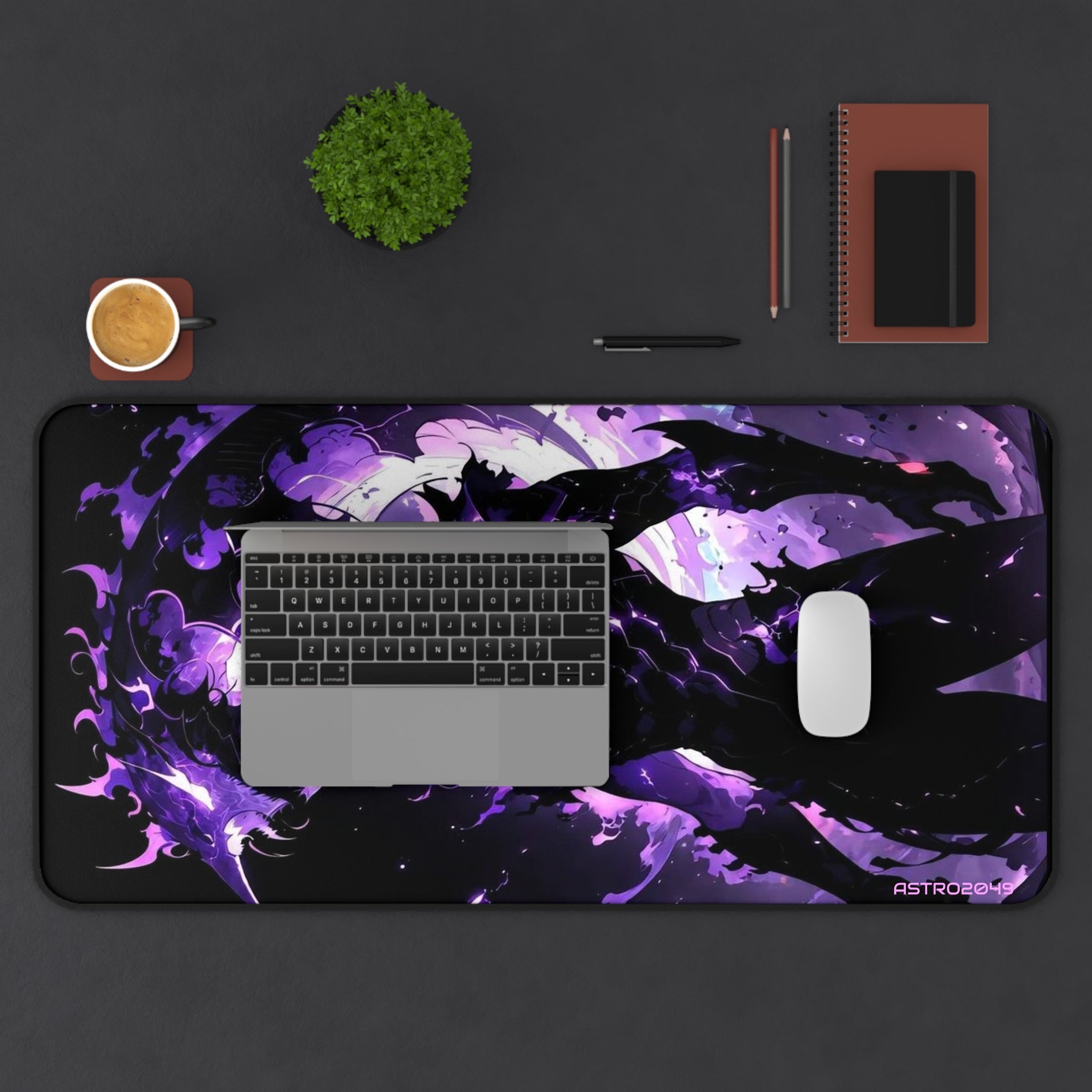 SOLO LEVELING - Sung Jinwoo - ARISE - Galaxy-Themed Desk Mat - Aesthetic Gaming Mouse Pad, Stylish Office Decor, Unique Gift Idea