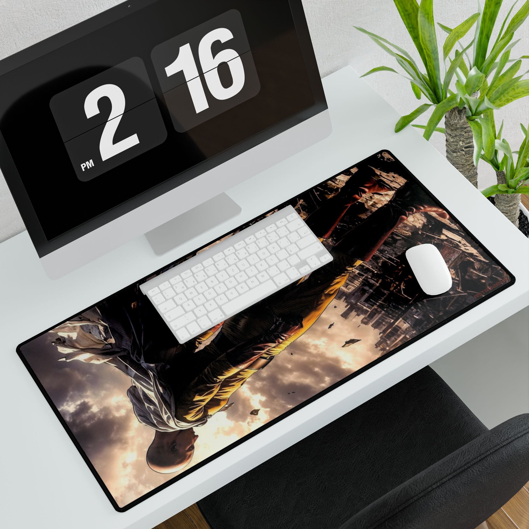 ONE-PUNCH MAN: Saitama - Stylish Desk Mats for Home or Office, Gaming, Workstation Decor, Unique Gift, Desk Accessories