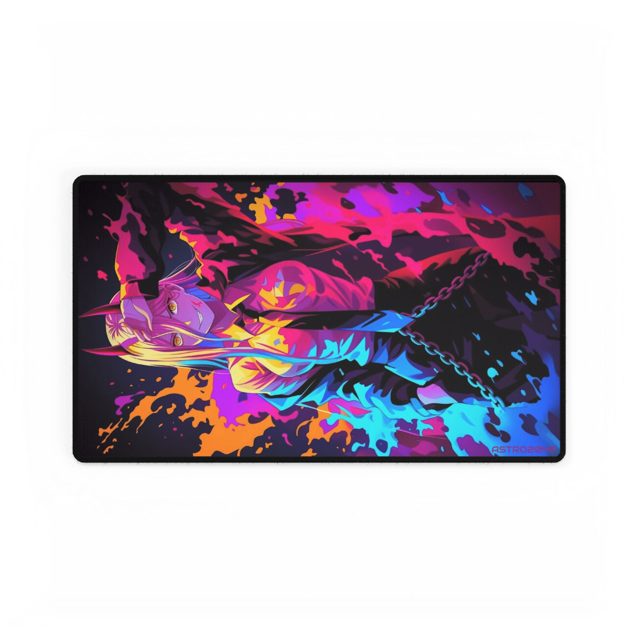 CHAINSAW MAN - Vibrant Anime-Inspired Desk Mat, Gaming Desk Pad, Colorful Workspace Accessory, Perfect for Gift, Stylish Office Decor