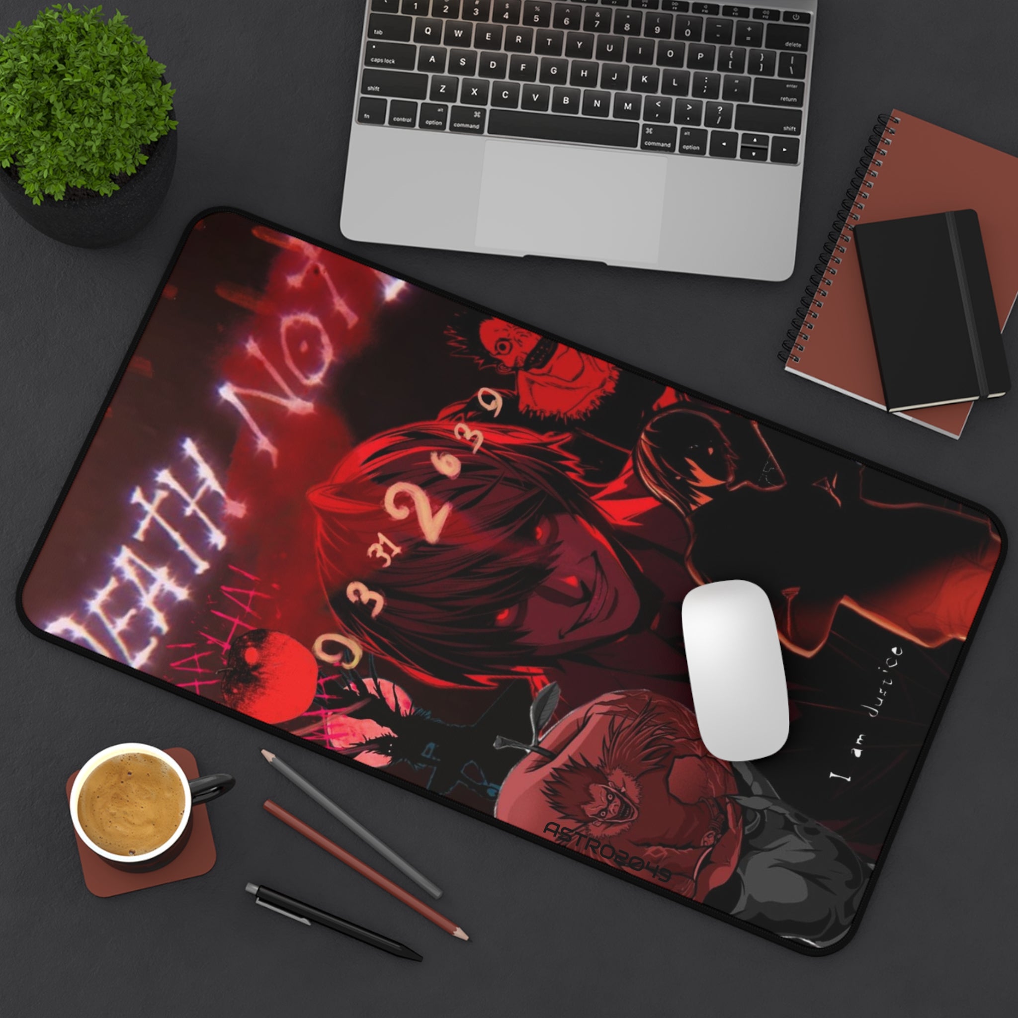 DEATH NOTE - Light / Akira - Desk Mat, Gamer Desk Accessory, Office Decor, Unique Gift for Anime Fans, Gaming Setup Essentials