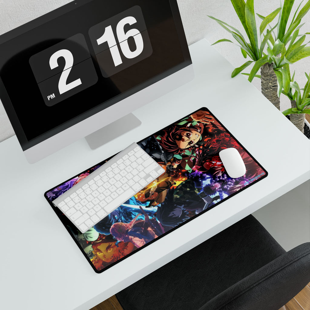DEMON SLAYER - Kimetsu no yaiba - Anime-Inspired Desk Mat | Gaming Desk Accessory, Office Decor, Workstation Mat, Custom Mouse Pad