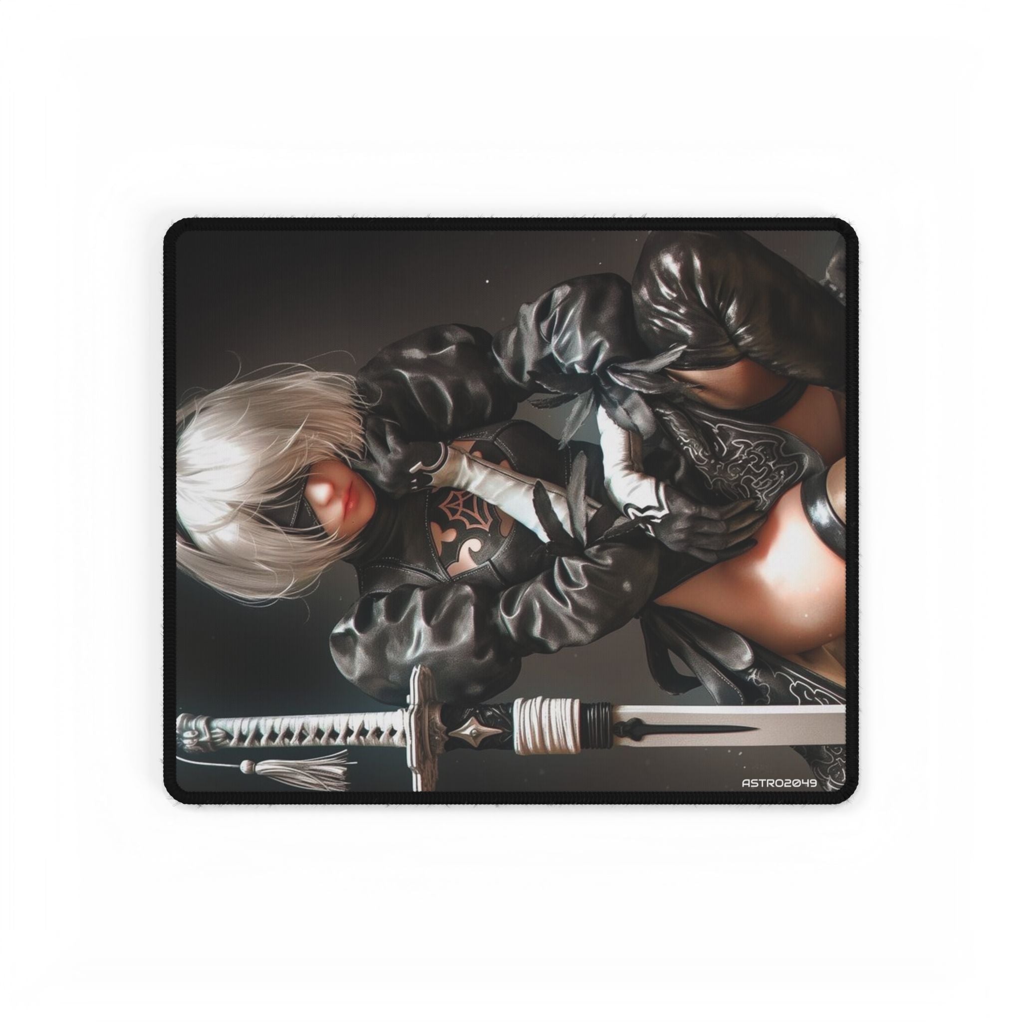 Nier: Automata - 2B - Elegant Gaming Desk Mat - Aesthetic Office Decor, Personalized Workspace, Unique Gift for Gamers, Stylish Mouse Pad