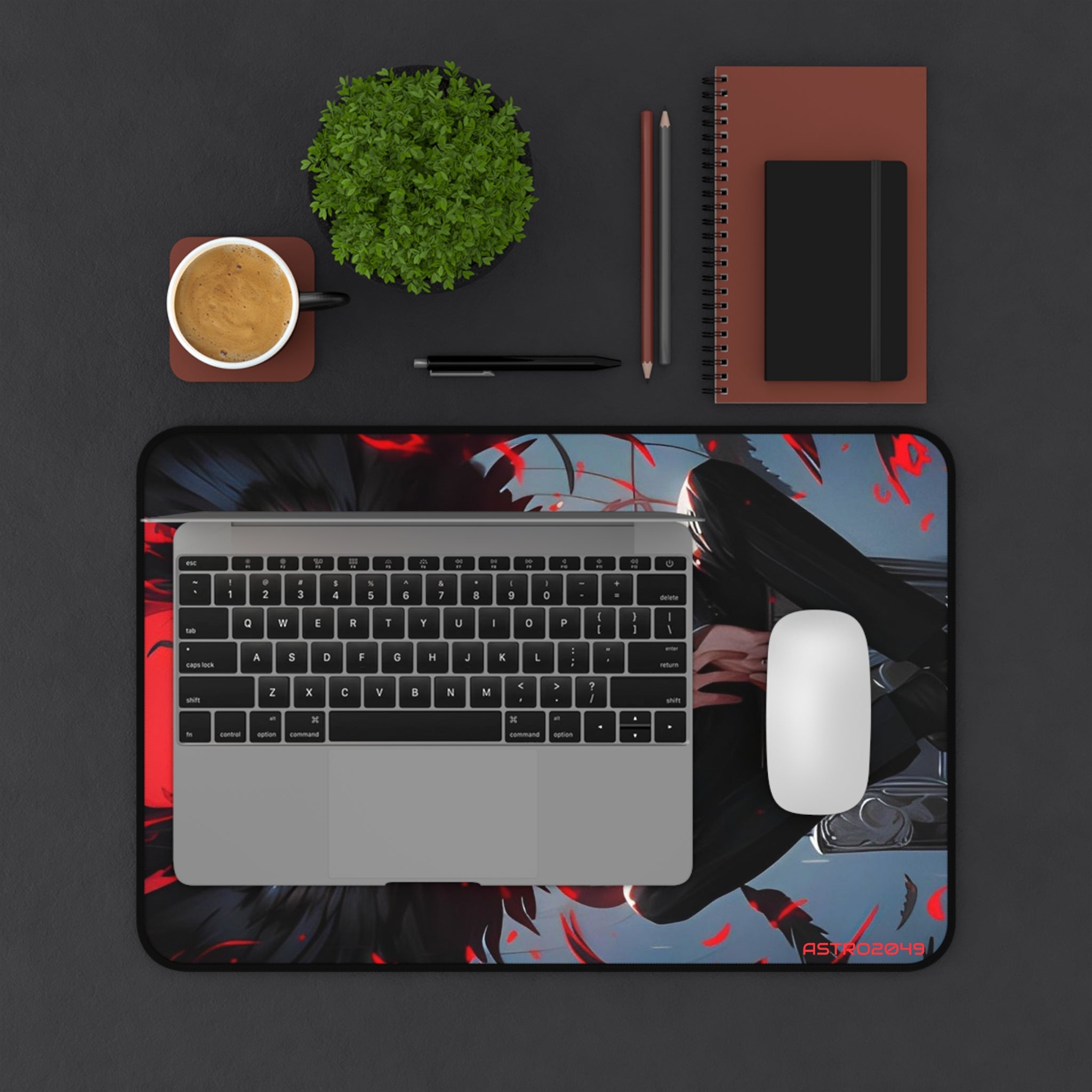 DEATH NOTE - Light / Akira - Stylish Desk Mat with Edgy Design for Gamers, Computer Accessories, Gift for Him, Unique Desk Accessories