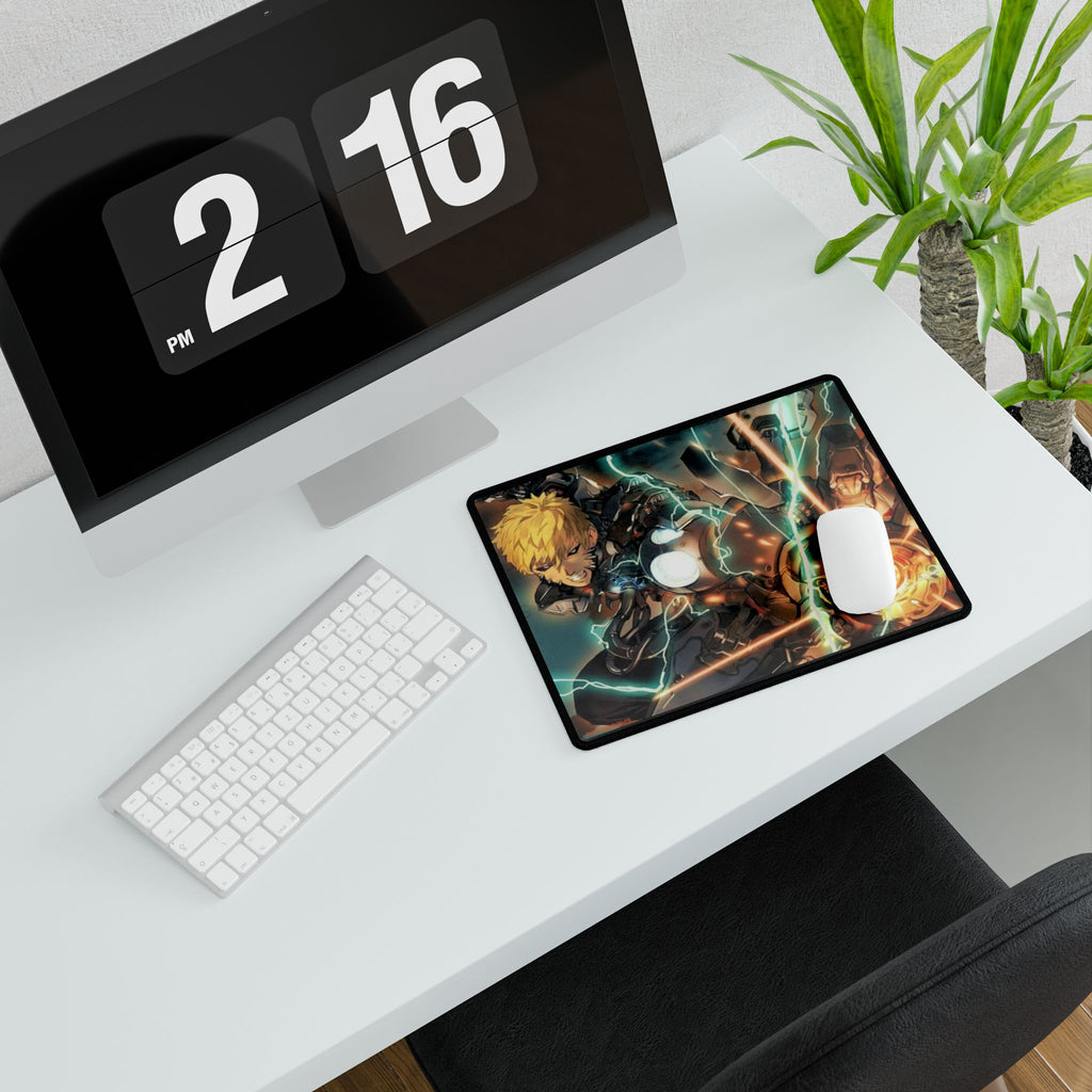 ONE-PUNCH MAN: Genos -  Dynamic Gaming Desk Mat - Anime Inspired, Computer Gaming Accessory, Home Office Decor, Mouse Pad, Cosplay Gift