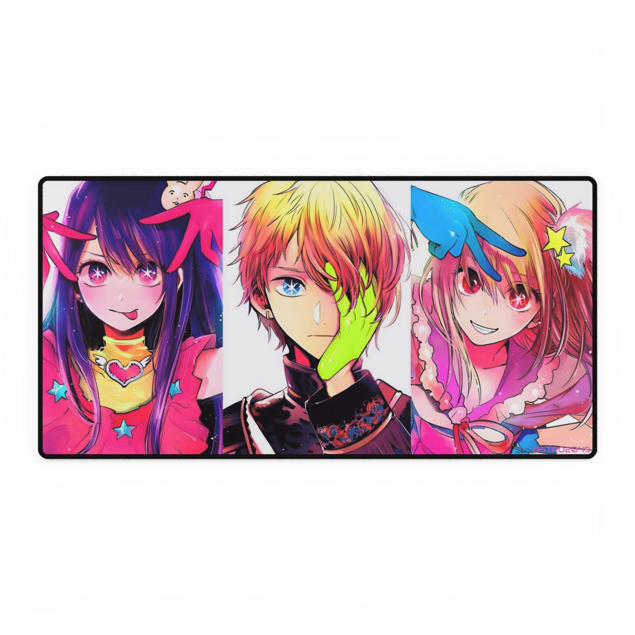 OSHI NO KO - Colorful Anime Desk Mat for Gamers, Vibrant Office Decor, Large Mouse Pad, Gifts for Anime Lovers, Desk Accessories
