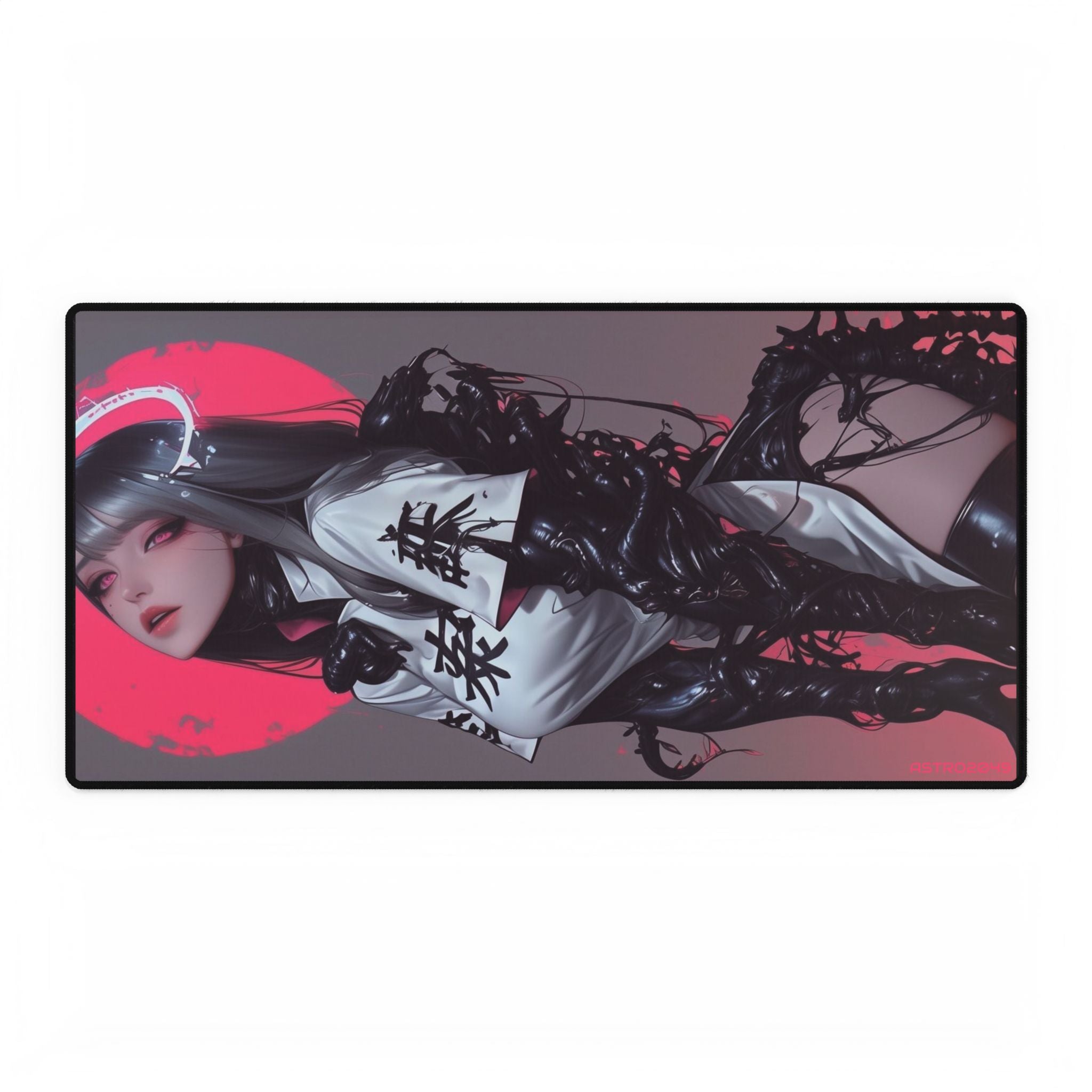 CYBERPUNK - GEISHA - Anime-Inspired Desk Mat, Gaming Desk Pad, Manga Art Mouse Pad, Desk Decor for Home Office, Unique Gift for Gamers