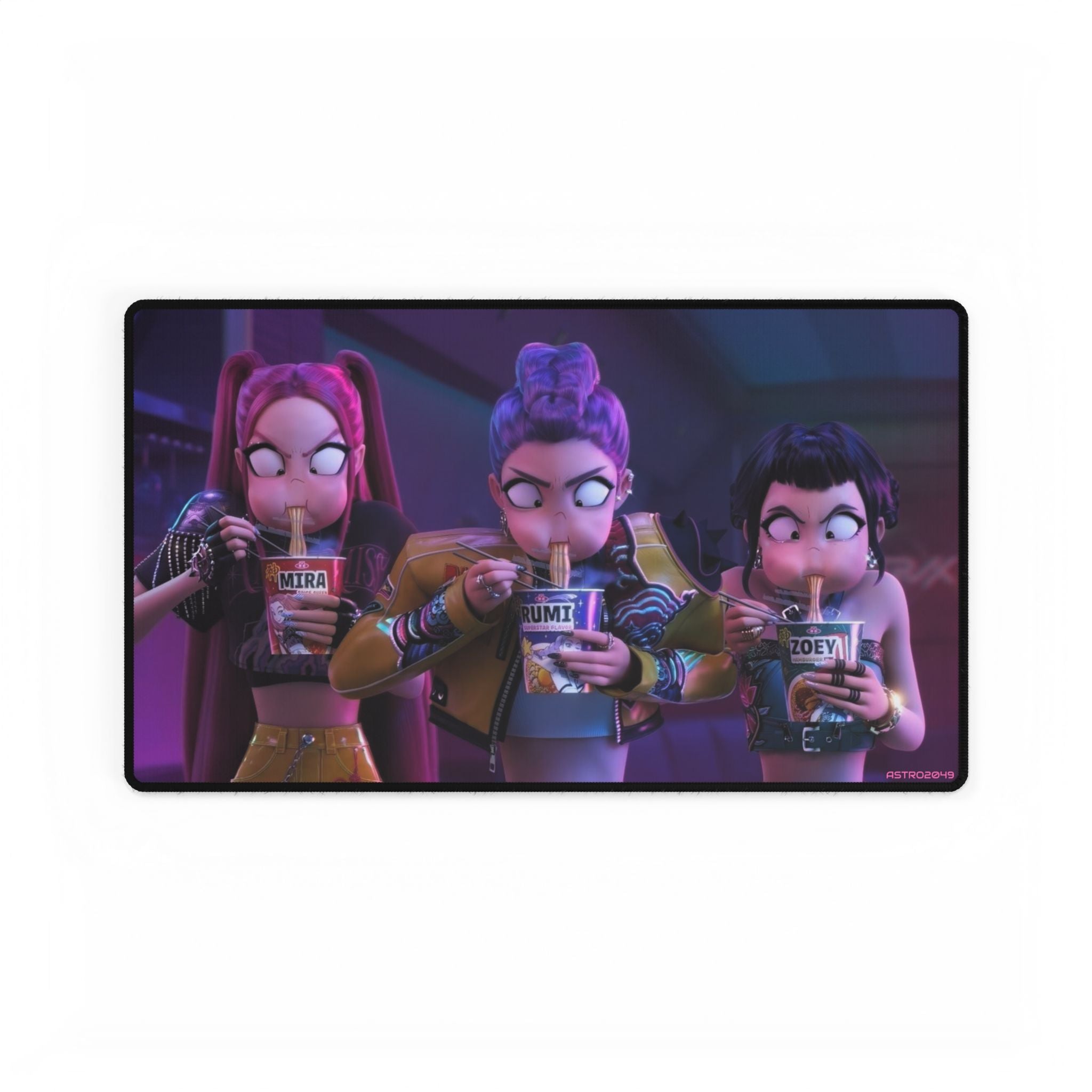 KPop Demon Hunters - HUNTRIX - Desk Mats with Fun Designs for Gaming or Office Use, Cute Mouse Pads, Personalized Desk Decor