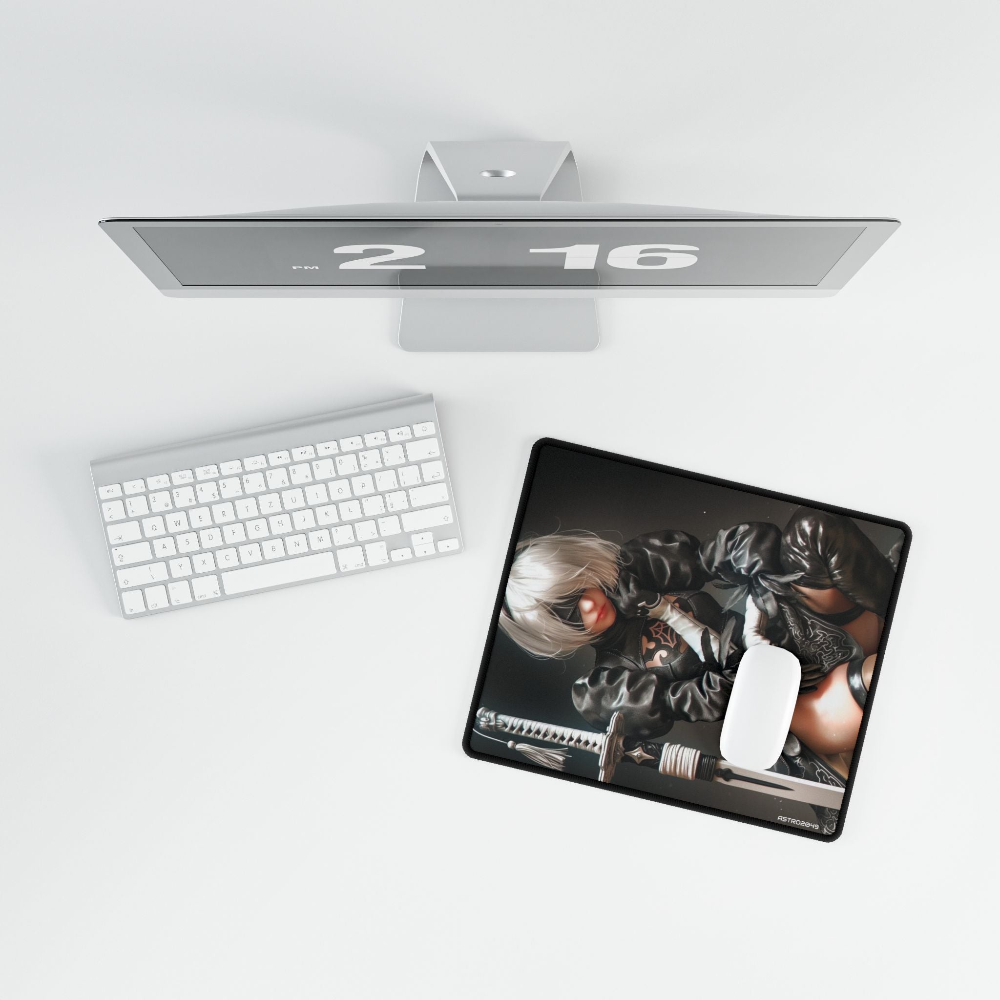 Nier: Automata - 2B - Elegant Gaming Desk Mat - Aesthetic Office Decor, Personalized Workspace, Unique Gift for Gamers, Stylish Mouse Pad