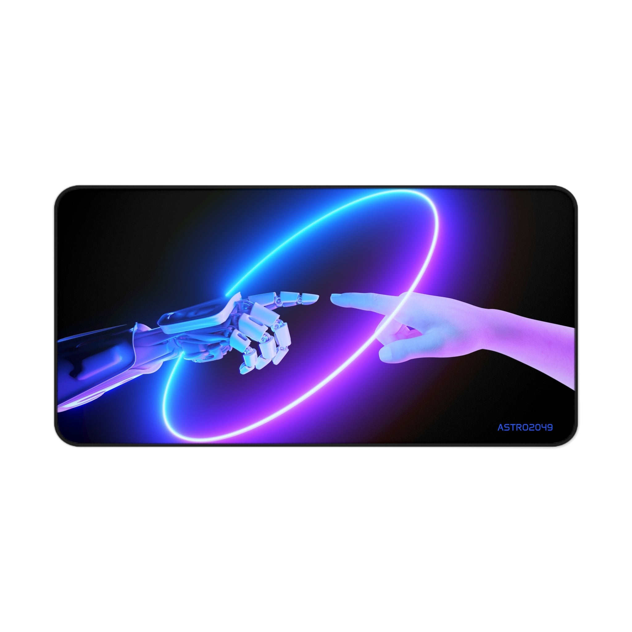 CYBERPUNK - Futuristic Desk Mat | Cyberpunk Office Decor, Gaming Mouse Pad, Computer Mat, Tech Lover Gift, Personalized Workspace