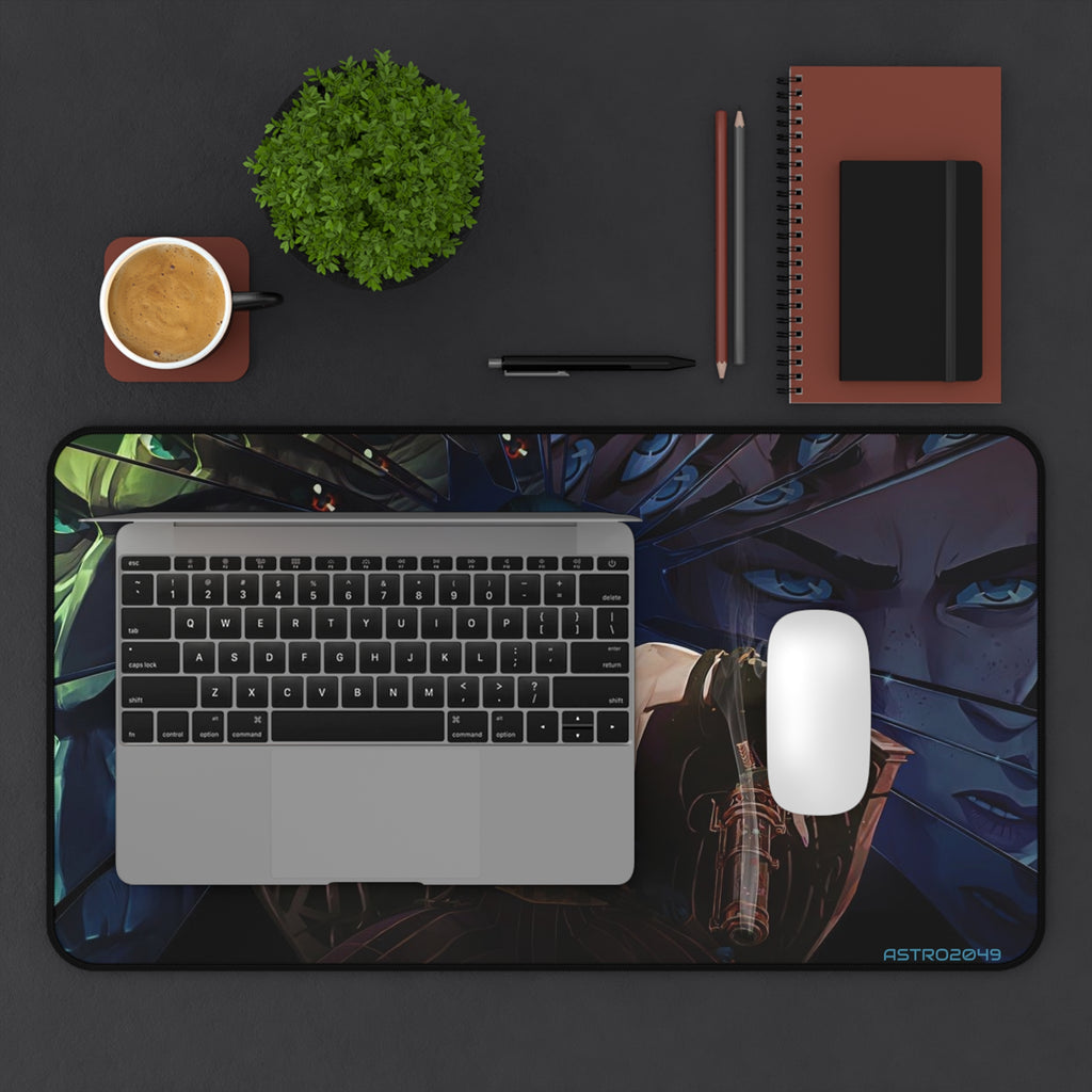 League of Legends - Arcane: JINX  - Vibrant Gaming Desk Mat | Cool Jinx Design | Perfect for Gamers, Unique Gifts, Desk Accessories