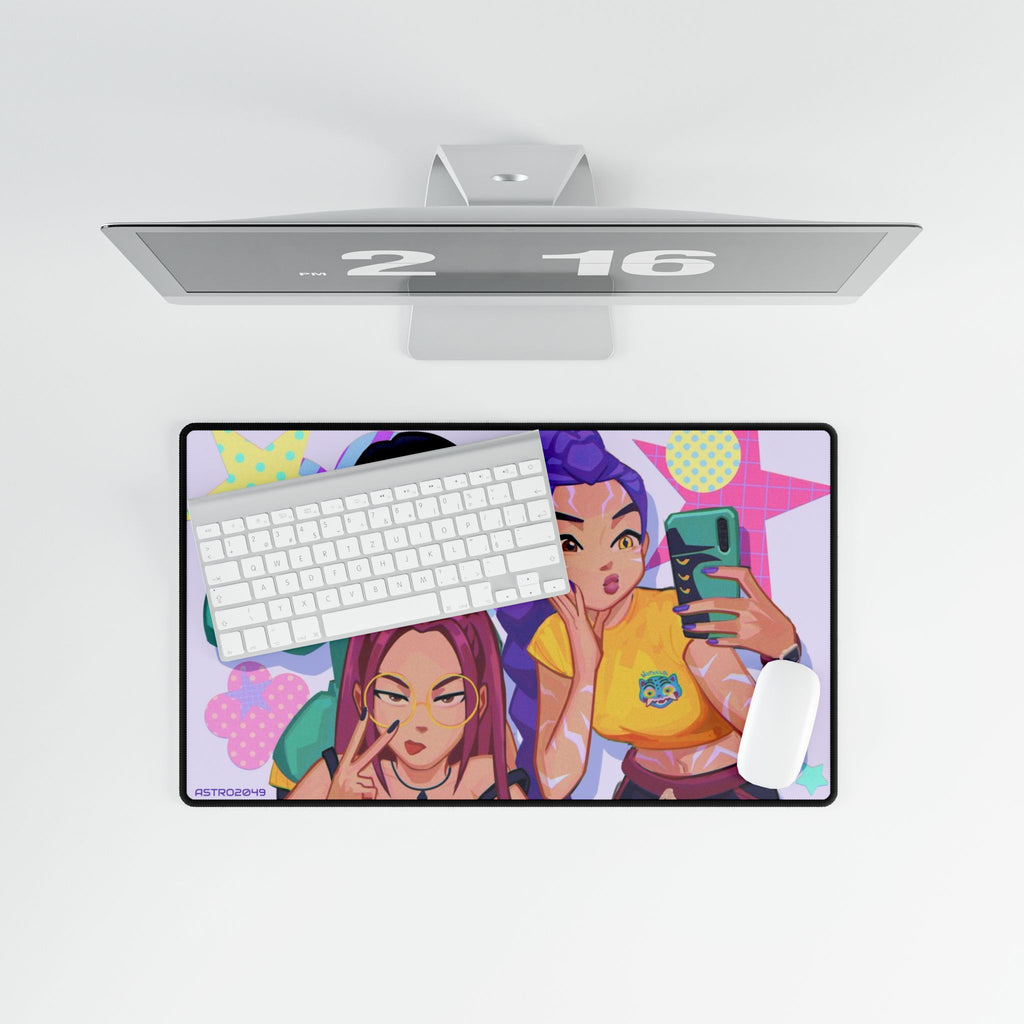 KPop Demon Hunters - HUNTRIX - Vibrant Desk Mats with Playful Girl Designs, Gaming Accessory, Home Office Decor, Gift for Students