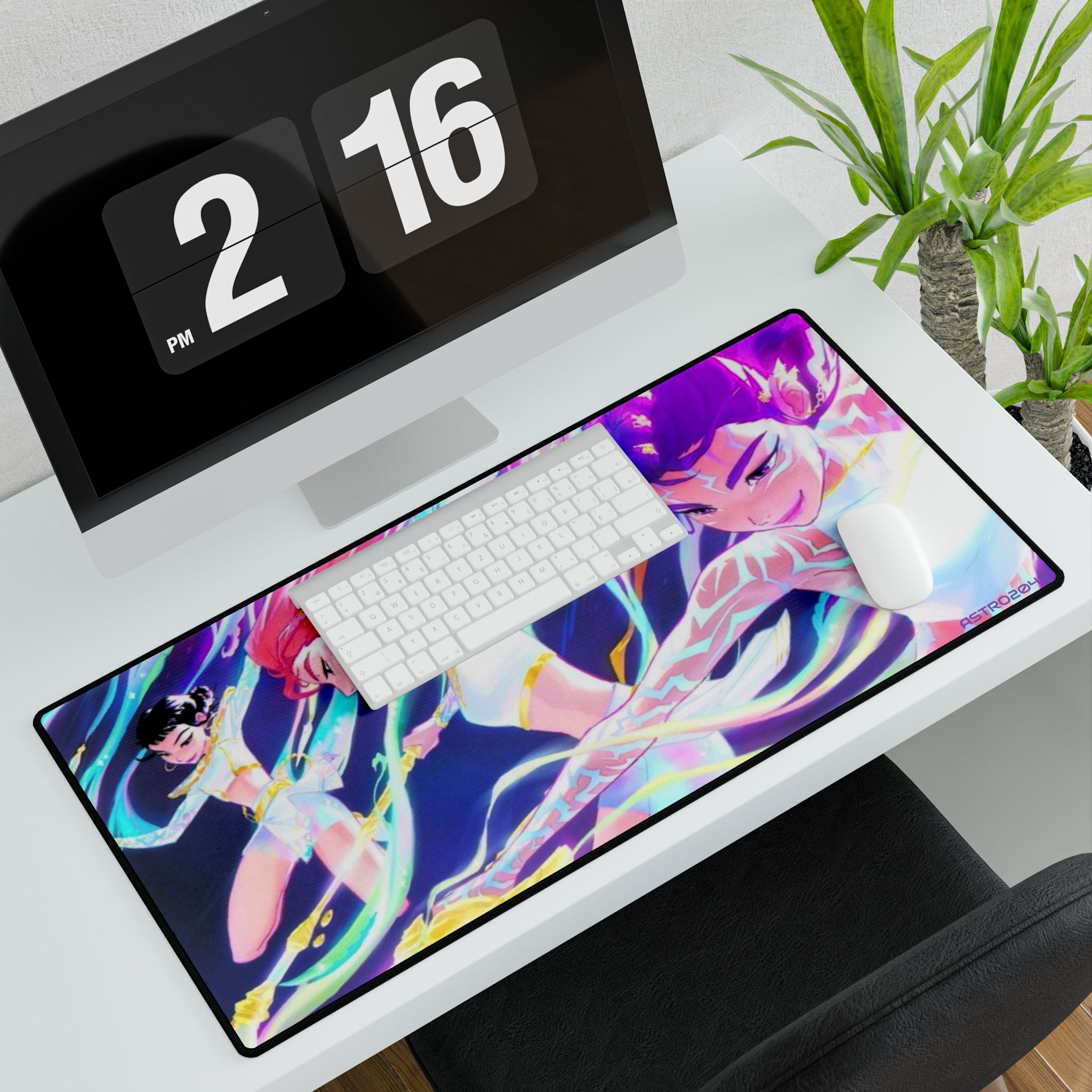 KPop Demon Hunters - HUNTRIX - Colorful Anime Desk Mats - Perfect for Gamers, Creative Professionals, Workstations, Gifts, Office Decor