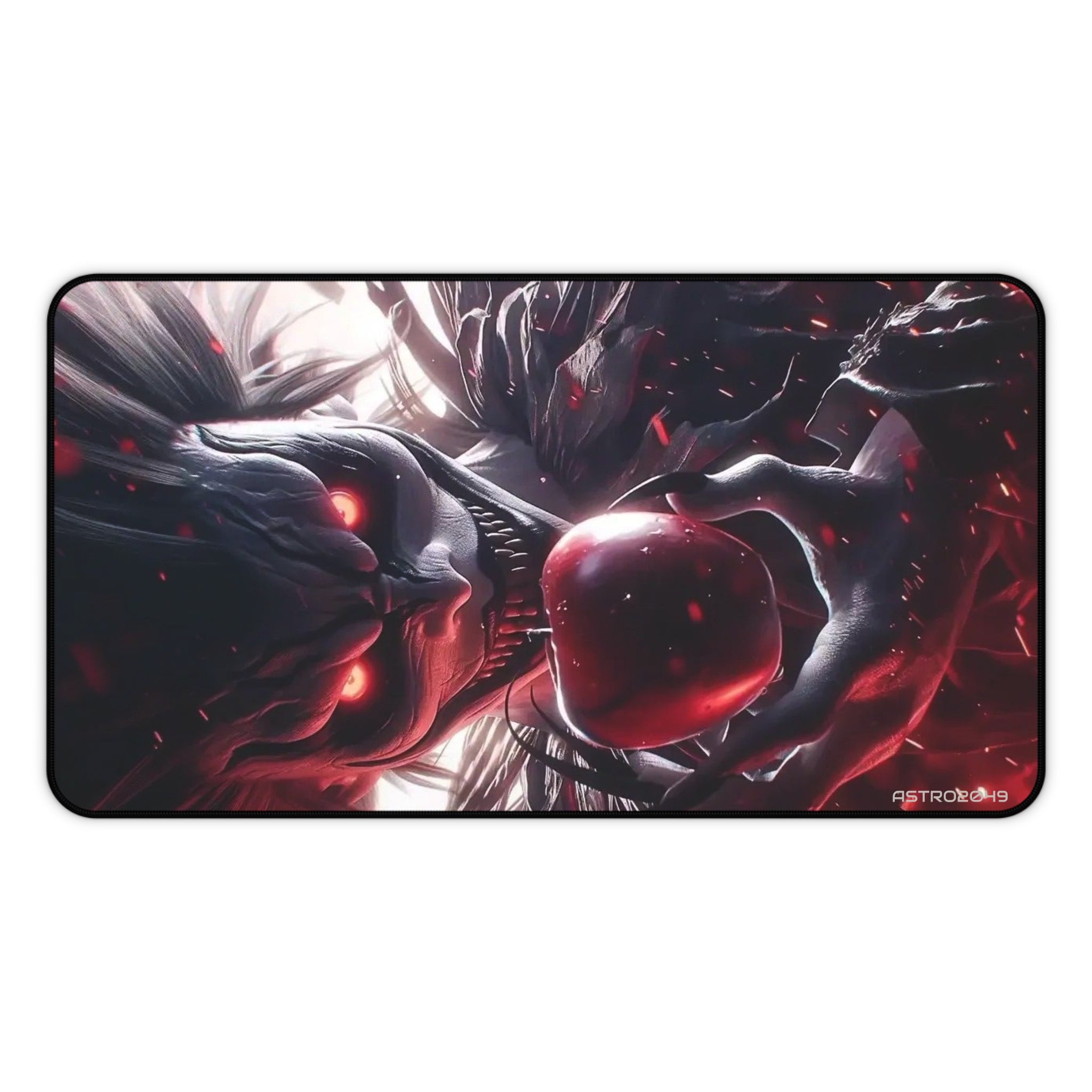 DEATH NOTE - RYUK - Artistic Gaming Desk Mat - Gamer Accessories, Office Decor, Mouse Pad, Fantasy Art, Desk Protector