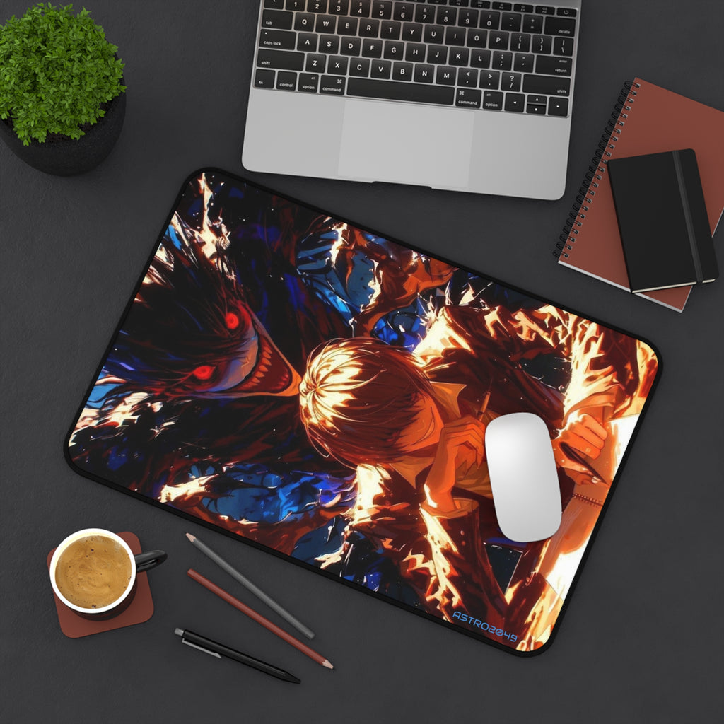 DEATH NOTE - Light / Akira - RYUK - Anime Desk Mat with Dark Aesthetic Design, Gaming Mouse Pad, Gift for Otaku, Unique Desk Accessories