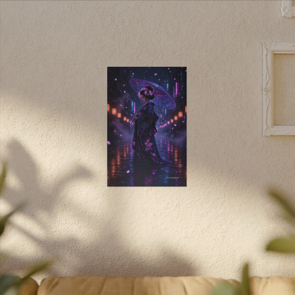 Lantern Rain Geisha canvas print by ASTRO2049, view 7 of 8