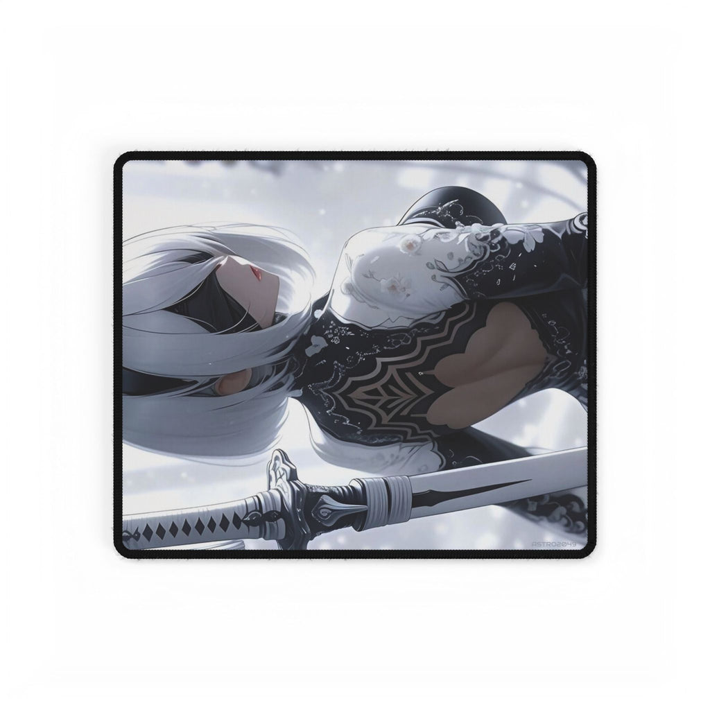 Nier: Automata - 2B - Anime-Inspired Desk Mats for Gamers & Creatives, Desk Accessories, Office Decor, Gaming Setup, Aesthetic Home Office