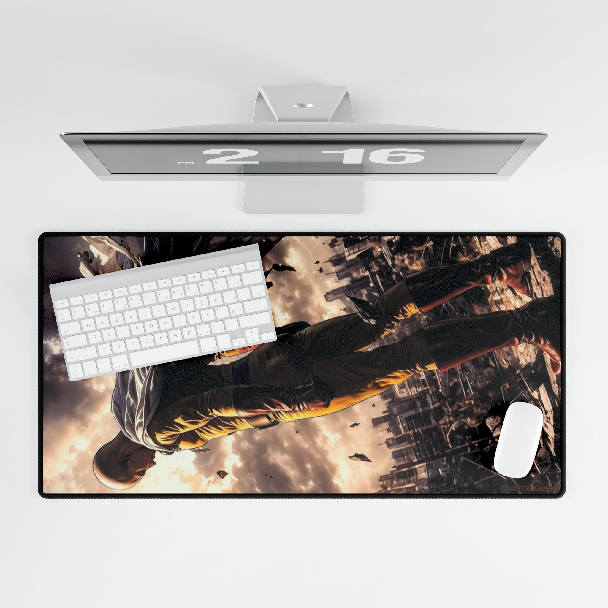 ONE-PUNCH MAN: Saitama - Stylish Desk Mats for Home or Office, Gaming, Workstation Decor, Unique Gift, Desk Accessories