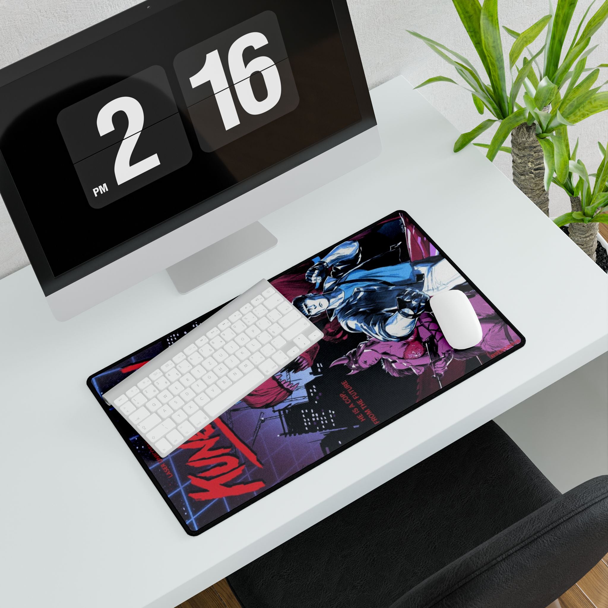 KUNG FURY - Desk Mat - Retro Gaming Desk Pad, Computer Mouse Pad, Home Office Decor, Gaming Gear, Unique Gift Idea