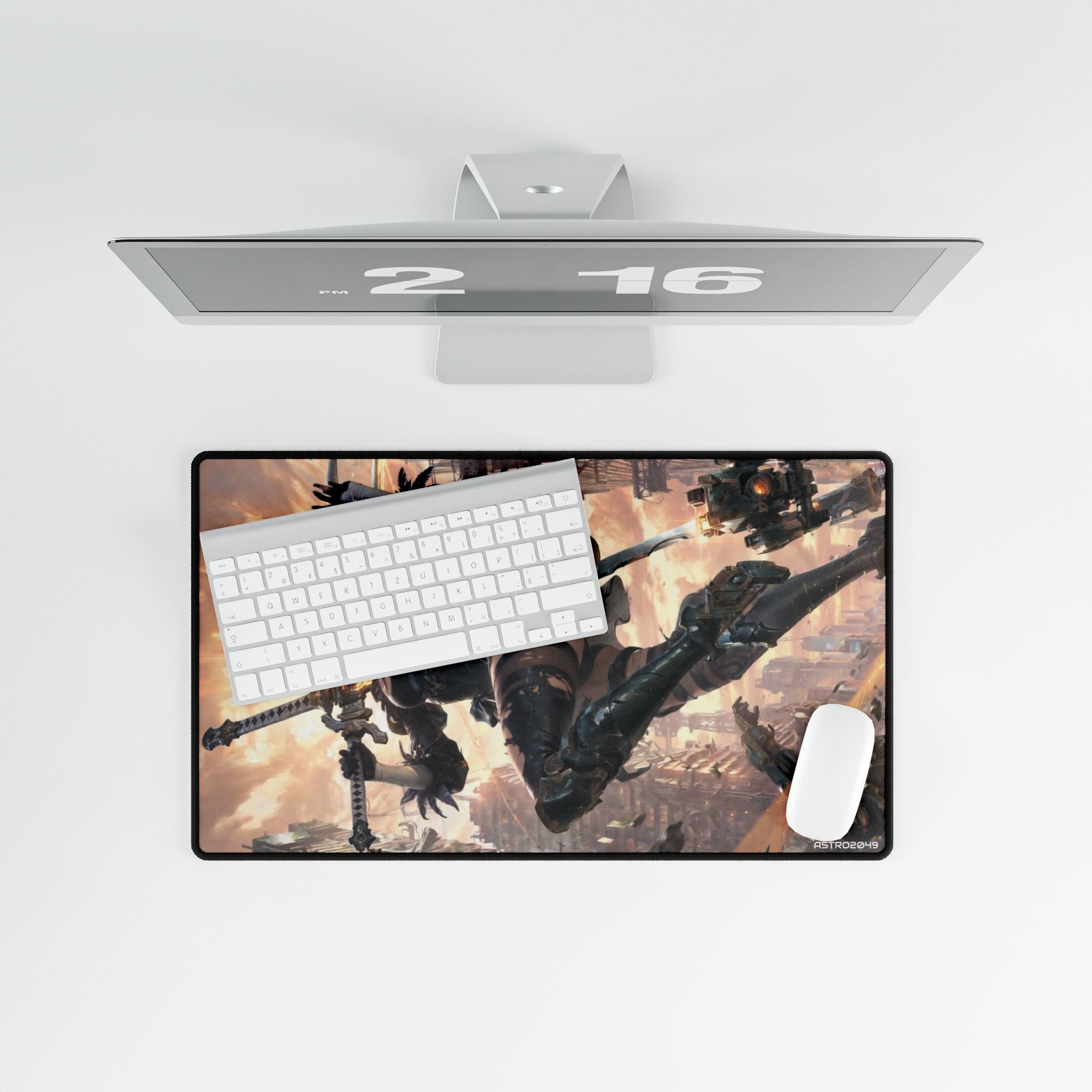 Nier: Automata - 2B - Anime-Inspired Desk Mat for Gaming and Office, Large Mouse Pad, Creative Workspace Decor, Nerdy Gift for Gamers