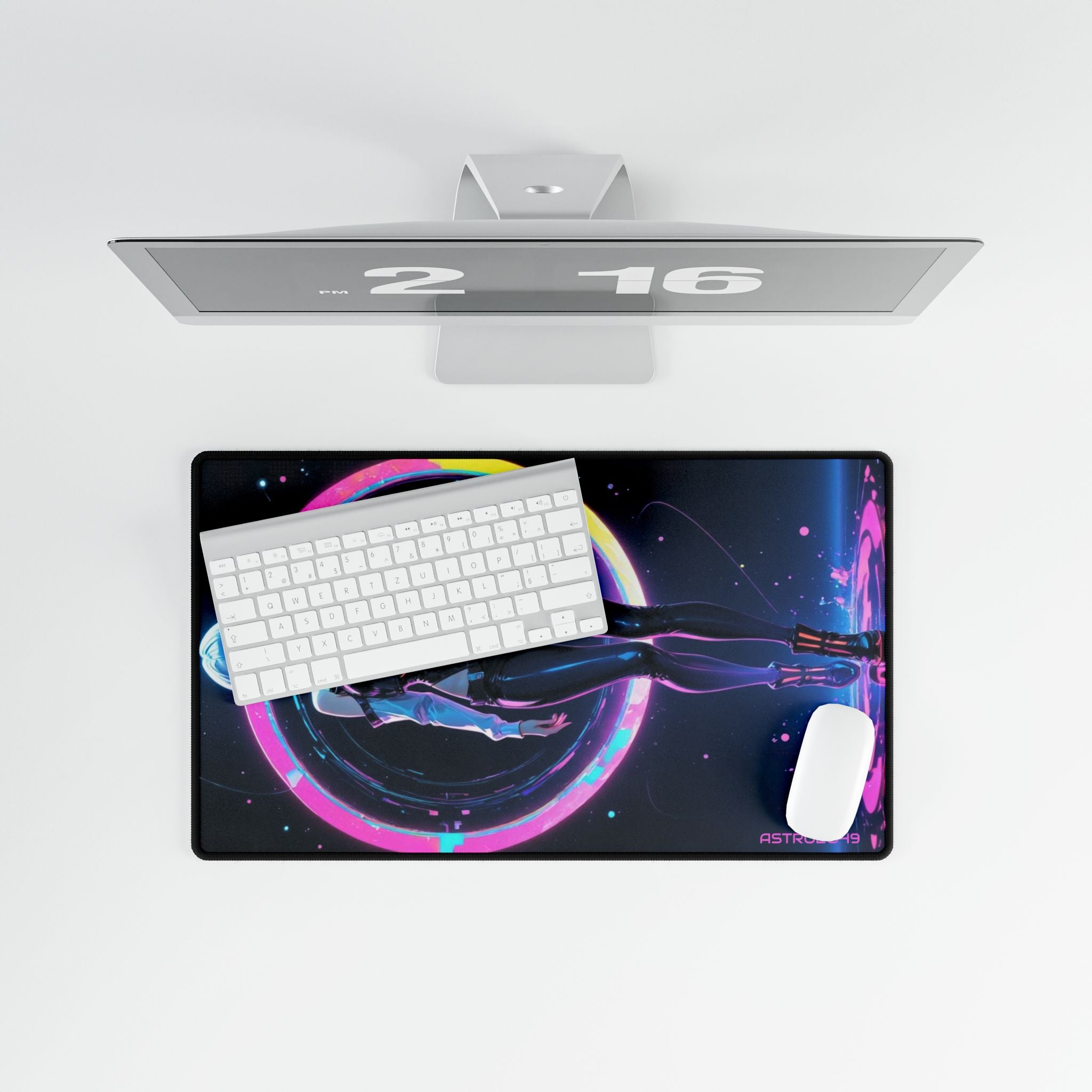 CYBERPUNK: Edgerunners 2077 - Desk Mat with Neon Design, Gaming Mouse Pad, Office Decor, Gift for Gamers, Computer Accessory