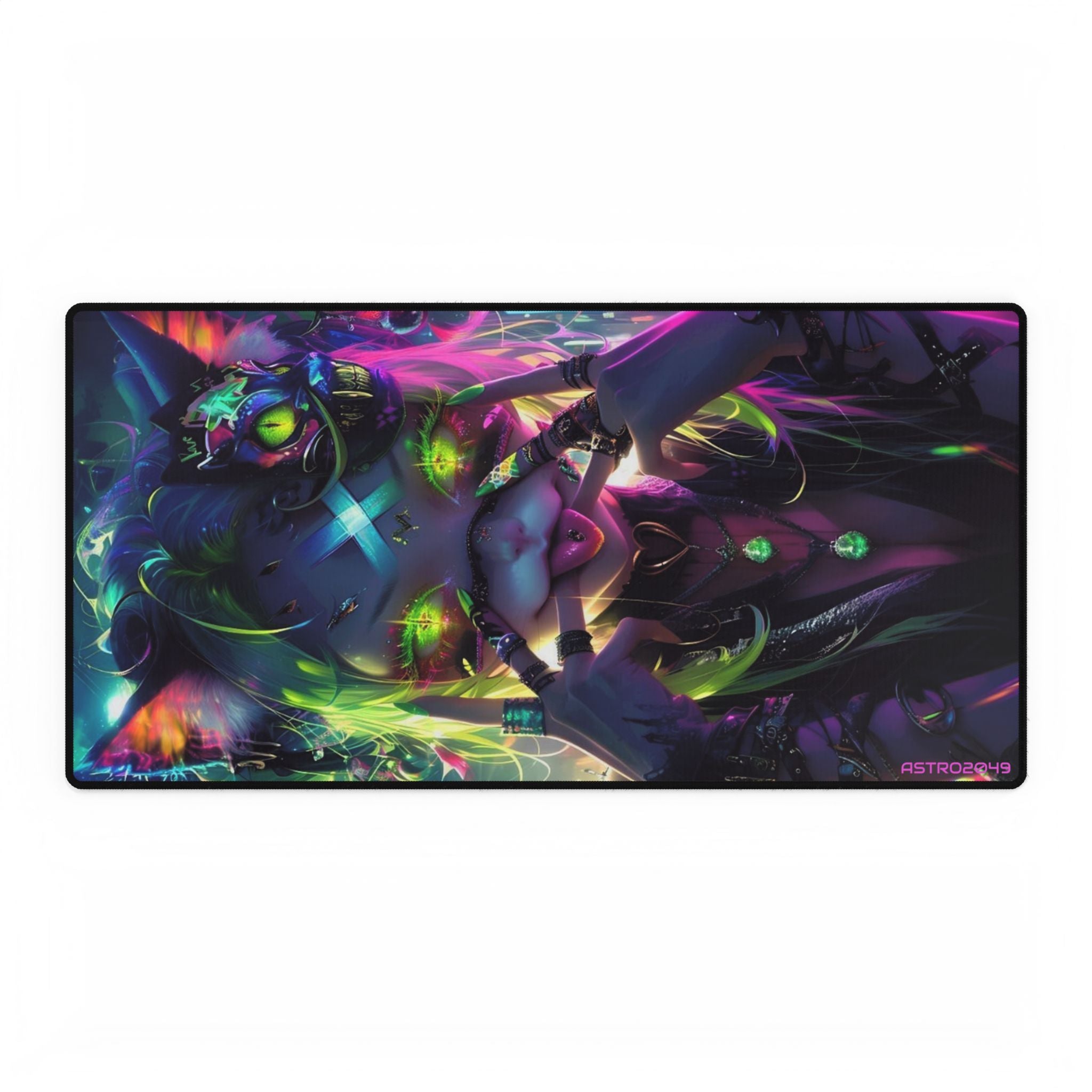 CYBERPUNK - Vibrant Gaming Desk Mat, Colorful Large Mouse Pad, Desk Accessories, Office Decor, Gamer Gift, Art Desk Mats