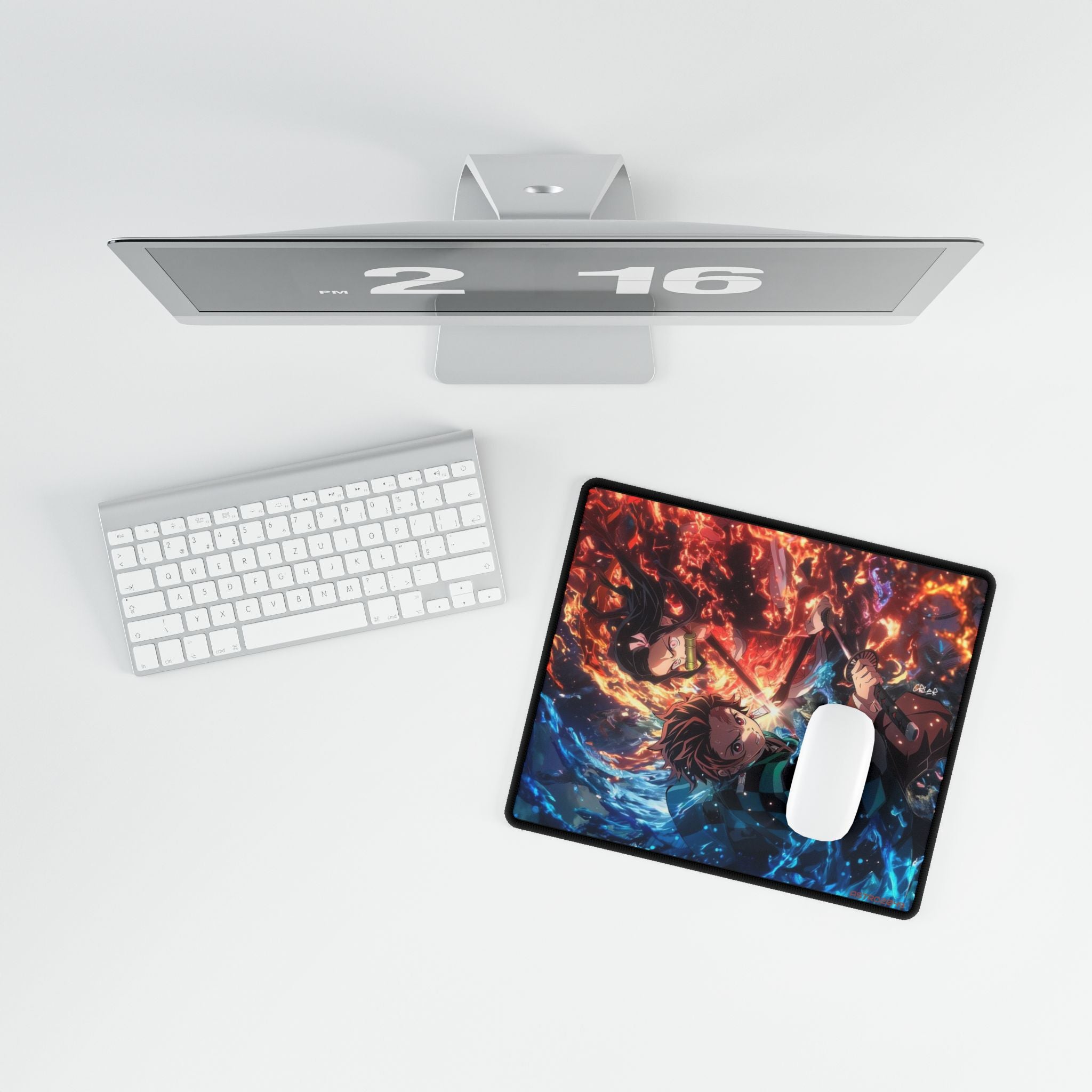 DEMON SLAYER - Kimetsu no yaiba - Vibrant Anime Desk Mat for Gamers - Cozy Work Surface, Cool Decor, Gift for Students, Office Essentials