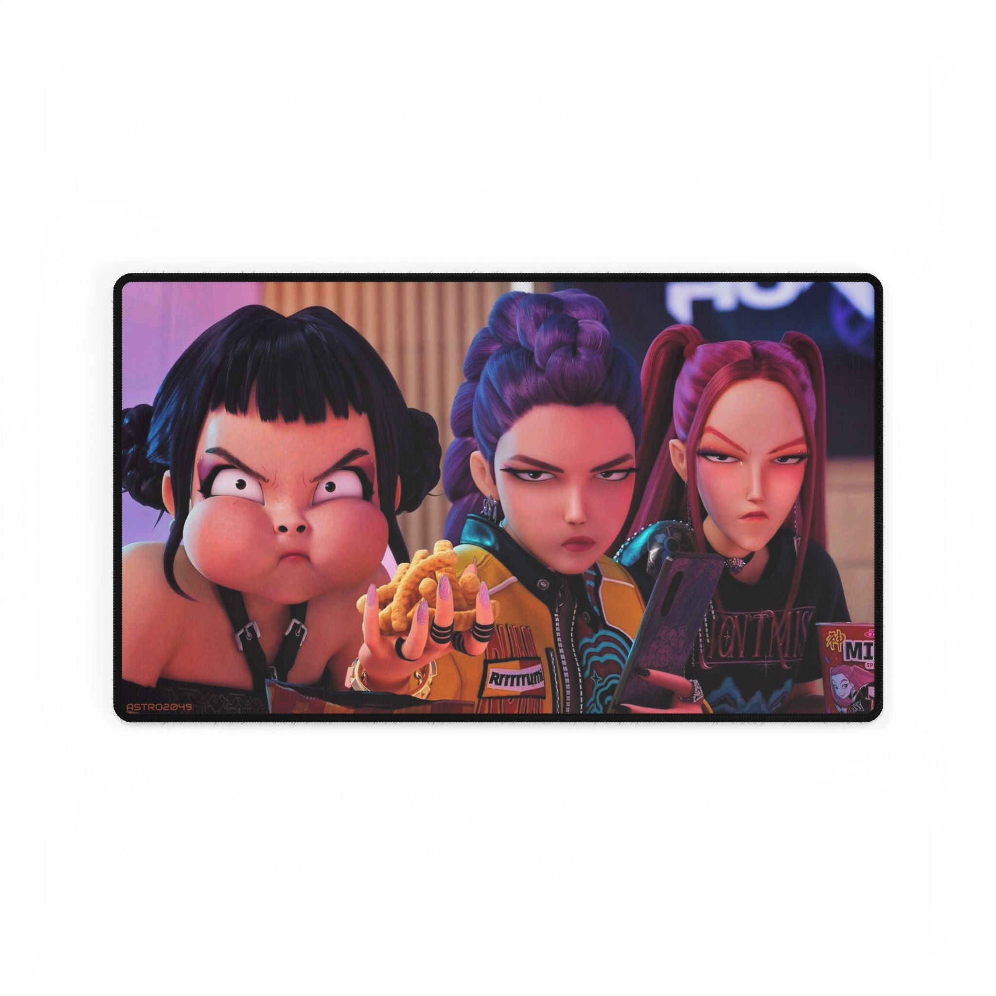 KPop Demon Hunters - HUNTRIX - Vibrant Desk Mats for Personalized Workspace, Gaming Pads, Office Decor, Unique Desk Accessories