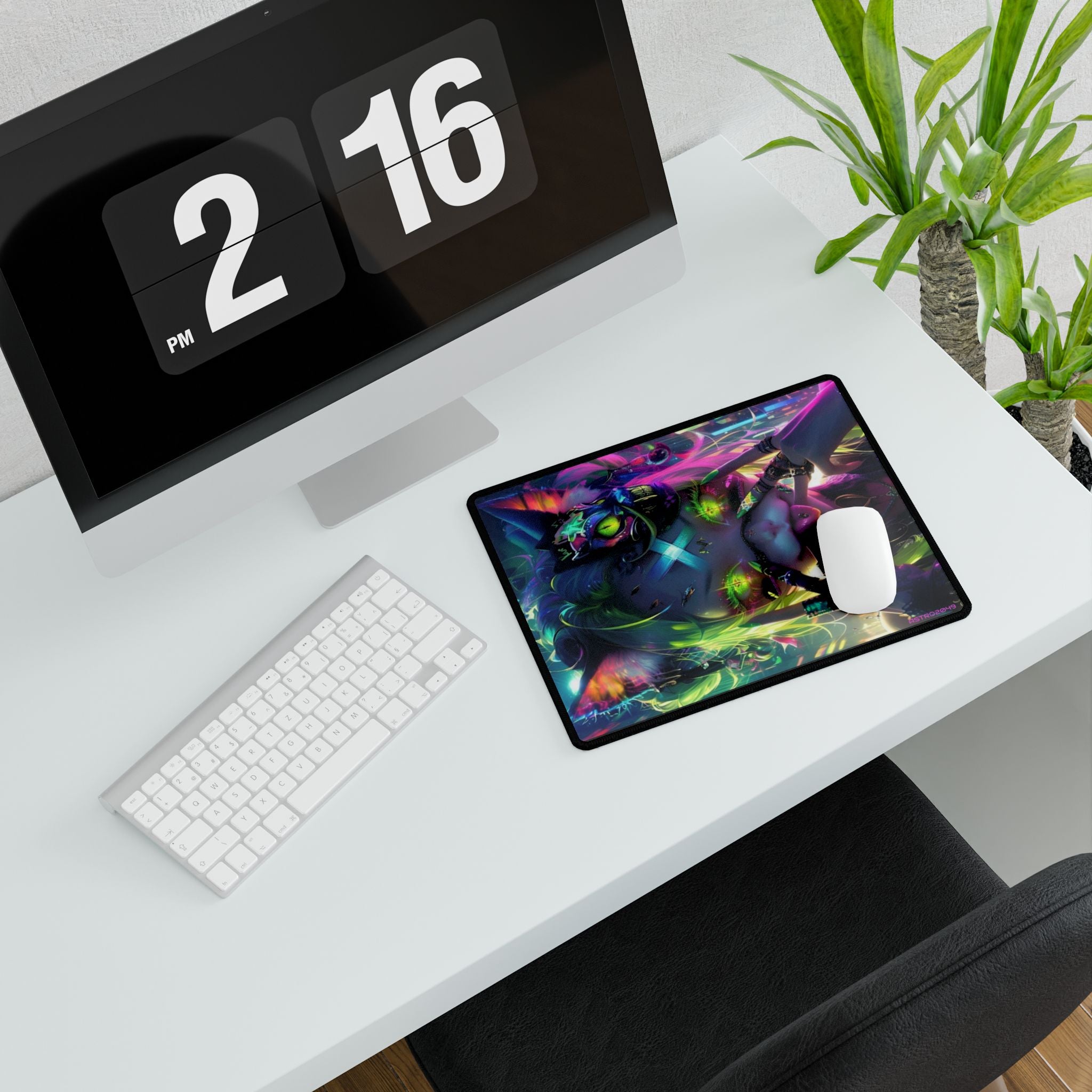 CYBERPUNK - Vibrant Gaming Desk Mat, Colorful Large Mouse Pad, Desk Accessories, Office Decor, Gamer Gift, Art Desk Mats