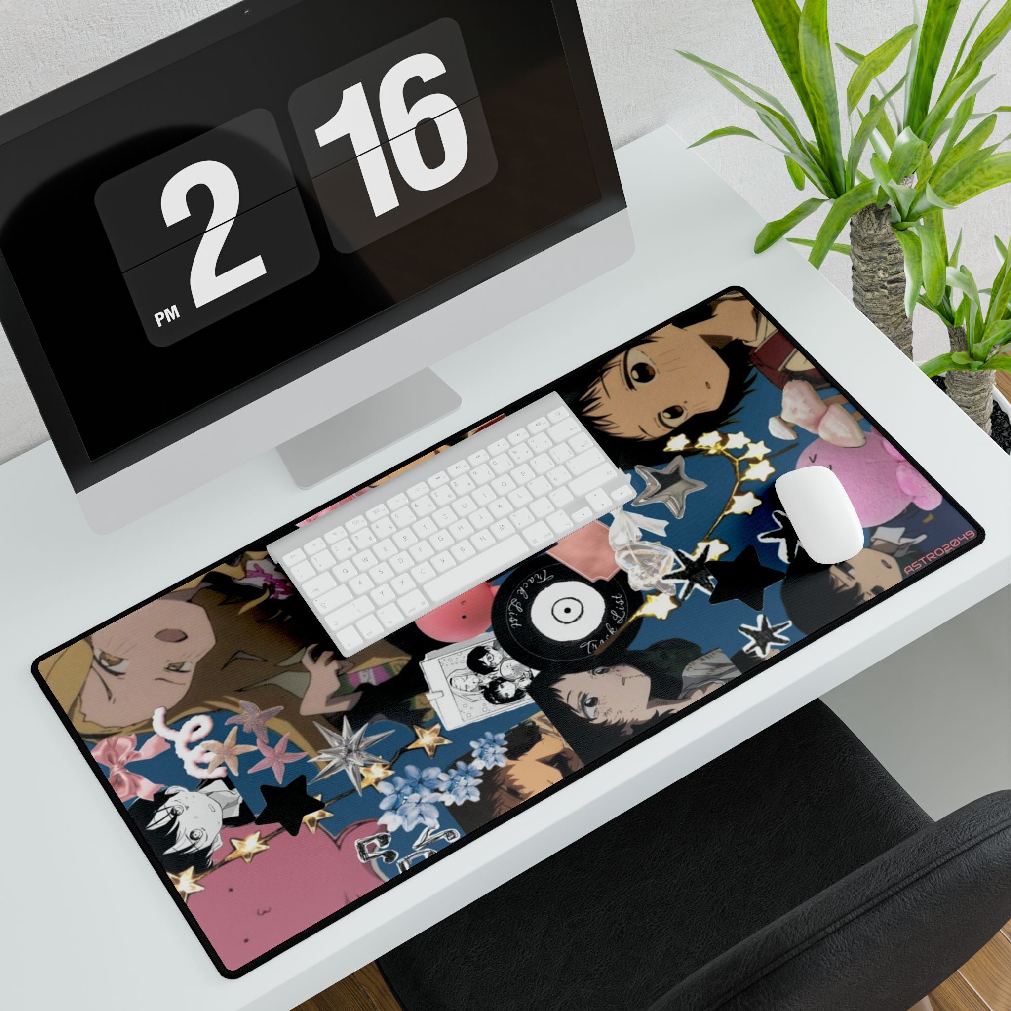 TAKOPIS ORIGINAL SIN - Anime-Inspired Desk Mat, Colorful Office Decor, Gamer Mouse Pad, Cute Desk Accessories, Gift for Students & Creatives