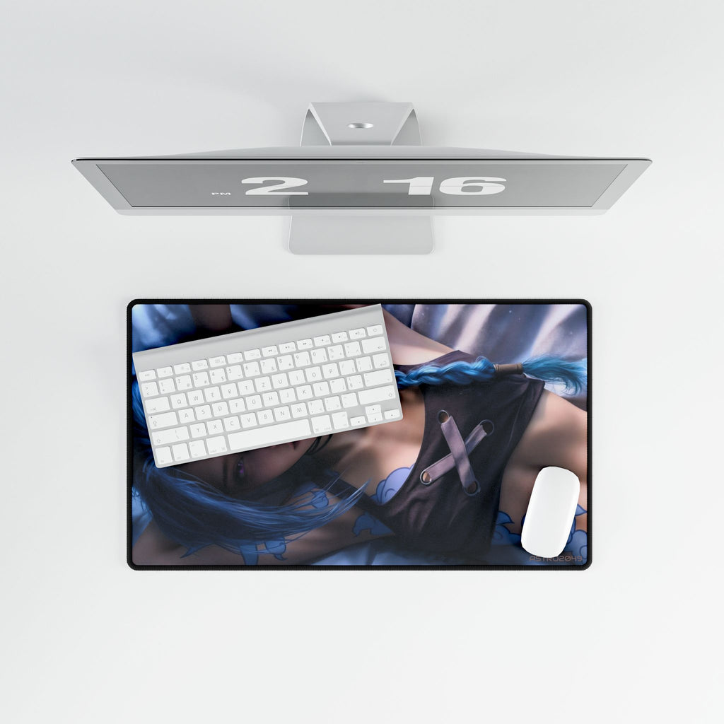 League of Legends - Arcane: JINX - Artistic Desk Mats for Gamers, Decorative Mouse Pads, Gaming Accessories, Unique Home Office Décor,