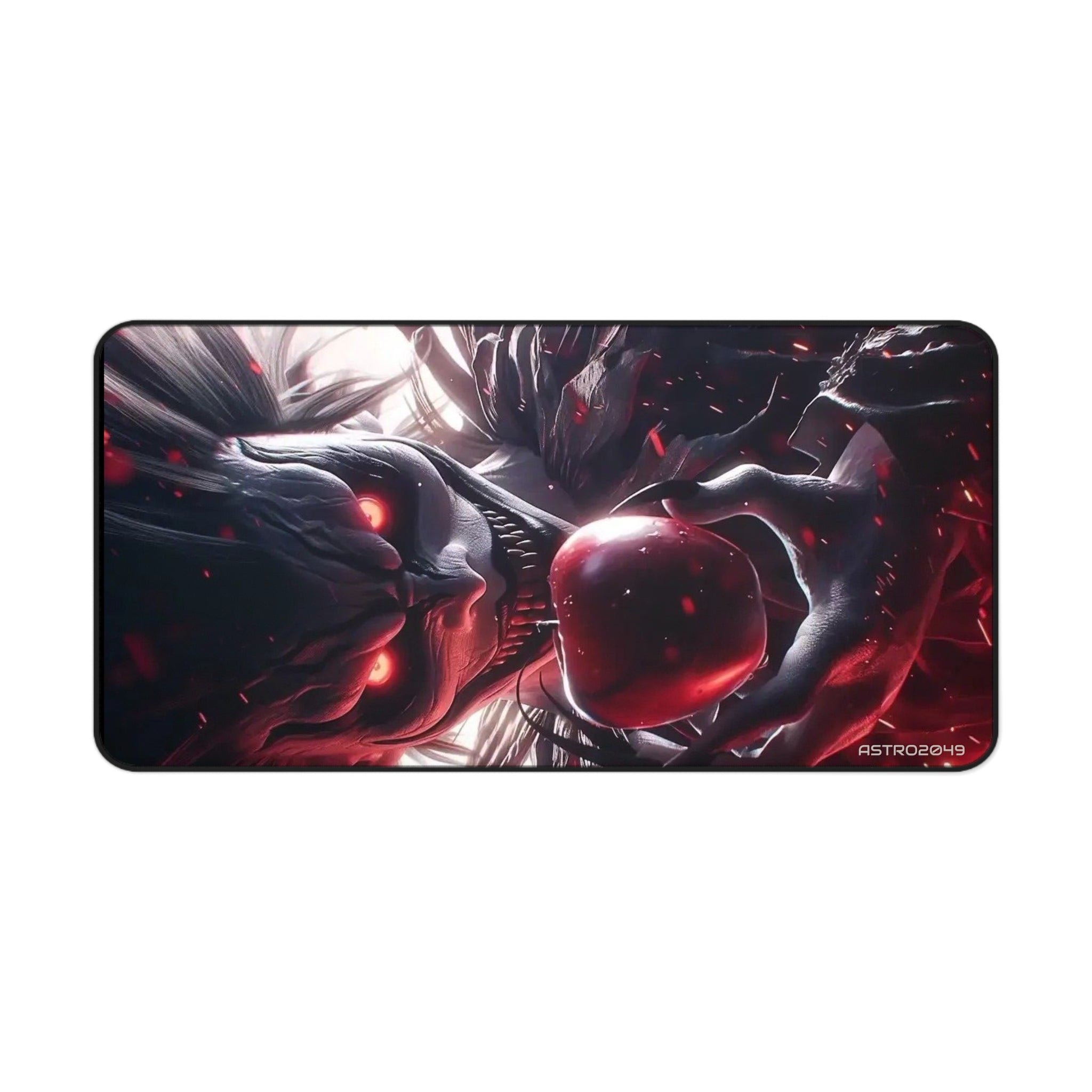 DEATH NOTE - RYUK - Artistic Gaming Desk Mat - Gamer Accessories, Office Decor, Mouse Pad, Fantasy Art, Desk Protector