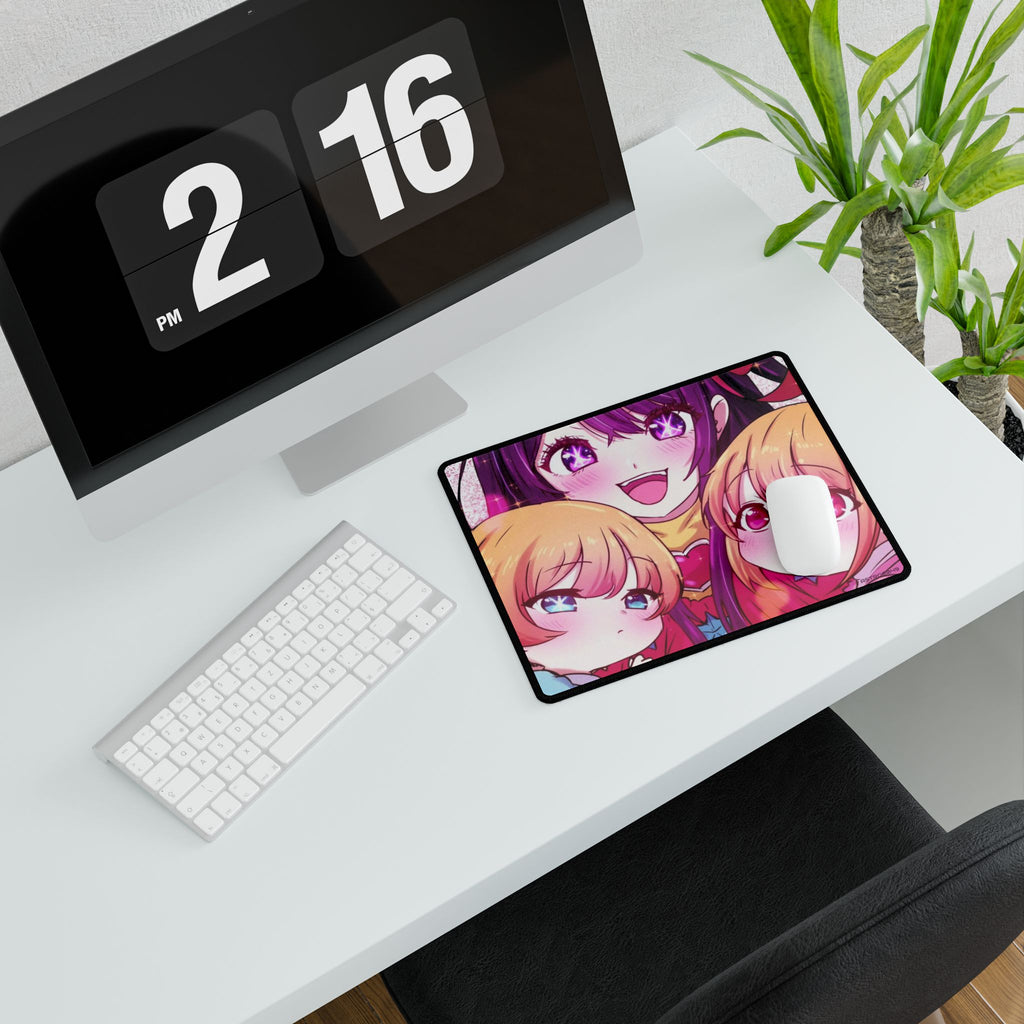 OSHI NO KO - Anime-Themed Desk Mat for Gamers, Cute Desk Decor, Mouse Pad Replacement, Office Gift, Kids Room Accessory