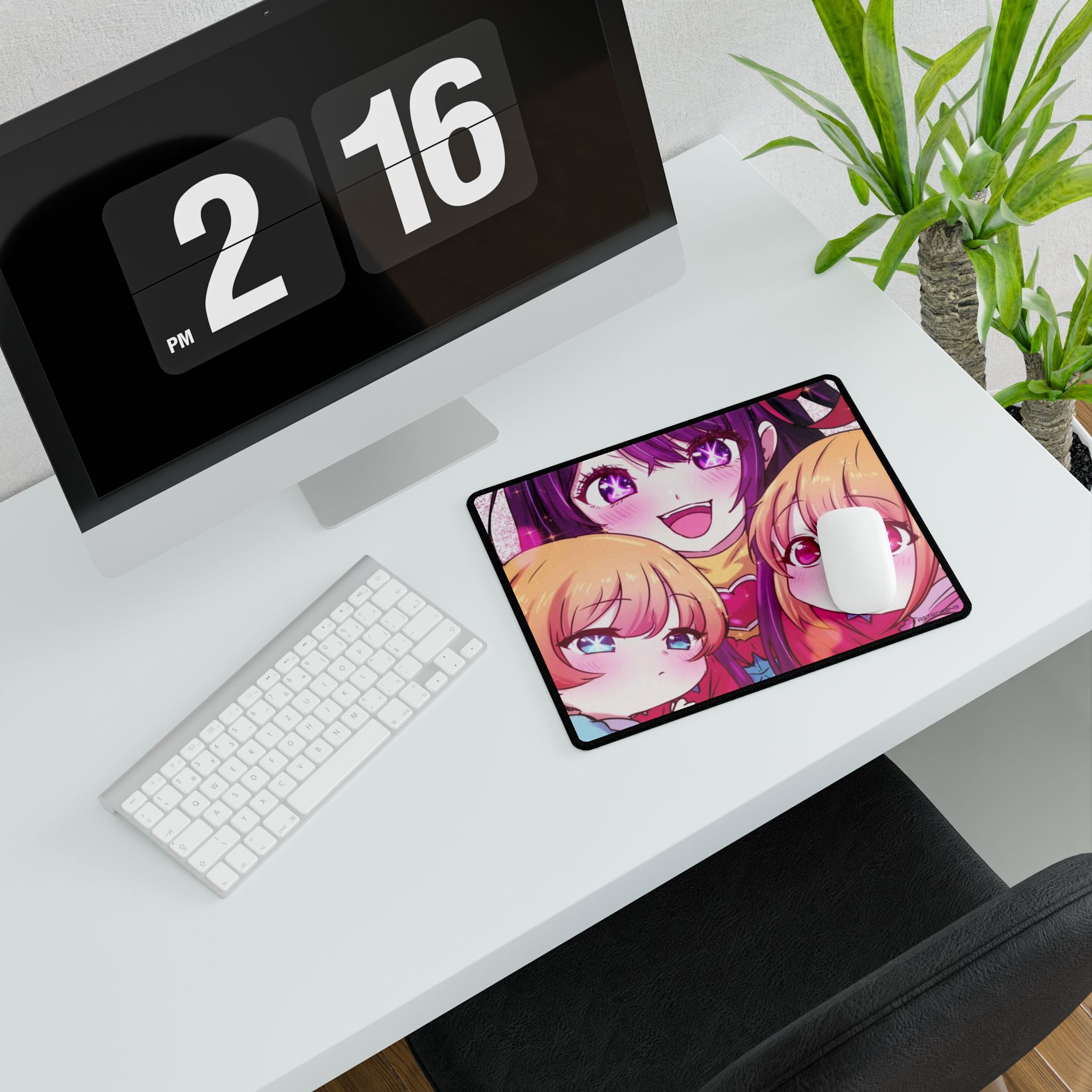 OSHI NO KO - Anime-Themed Desk Mat for Gamers, Cute Desk Decor, Mouse Pad Replacement, Office Gift, Kids Room Accessory