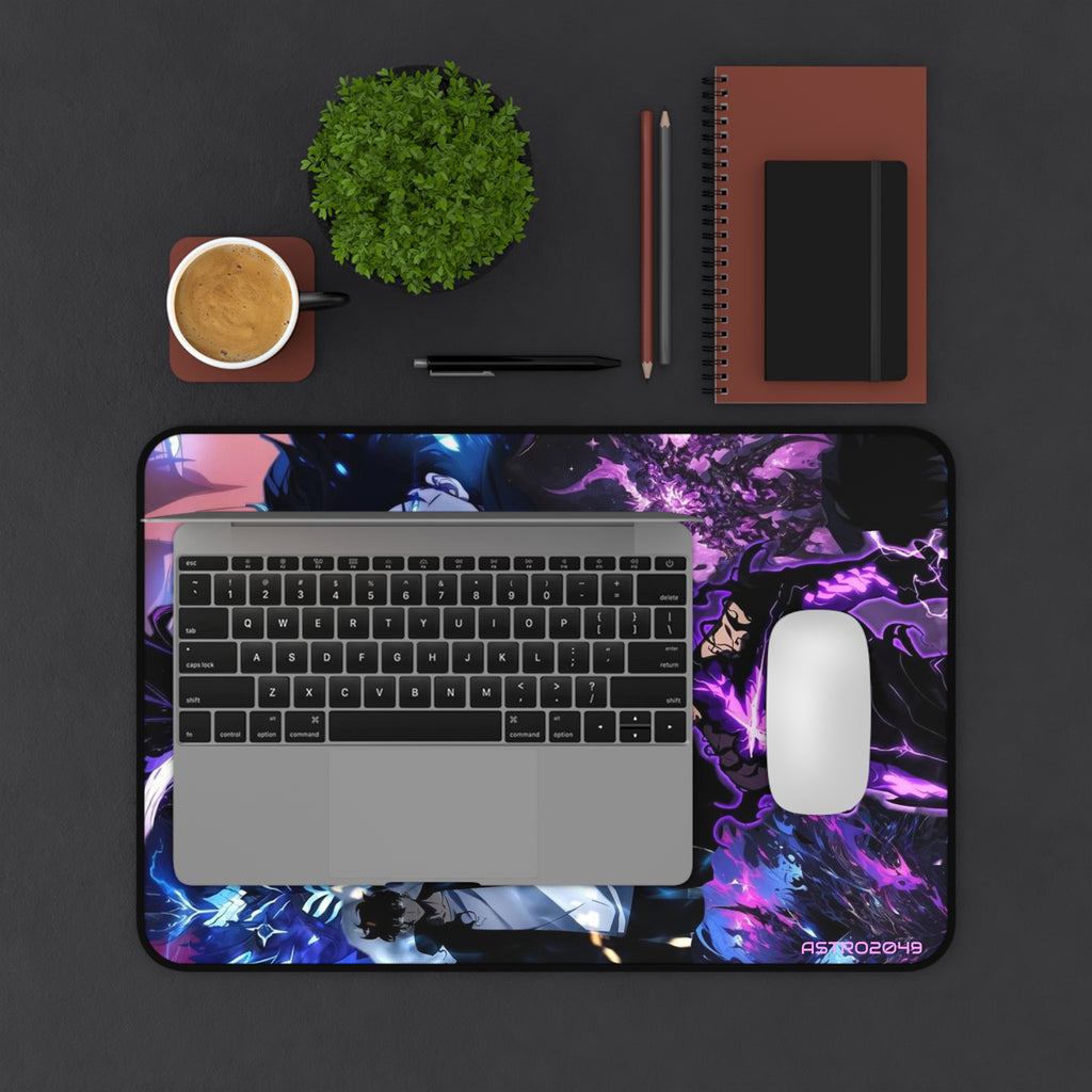 SOLO LEVELING - Sung Jinwoo - ARISE - Cosmic Themed Desk Mat for Gamers, Gaming Mouse Pad, Desk Accessories, Unique Gifts, Anime Decor