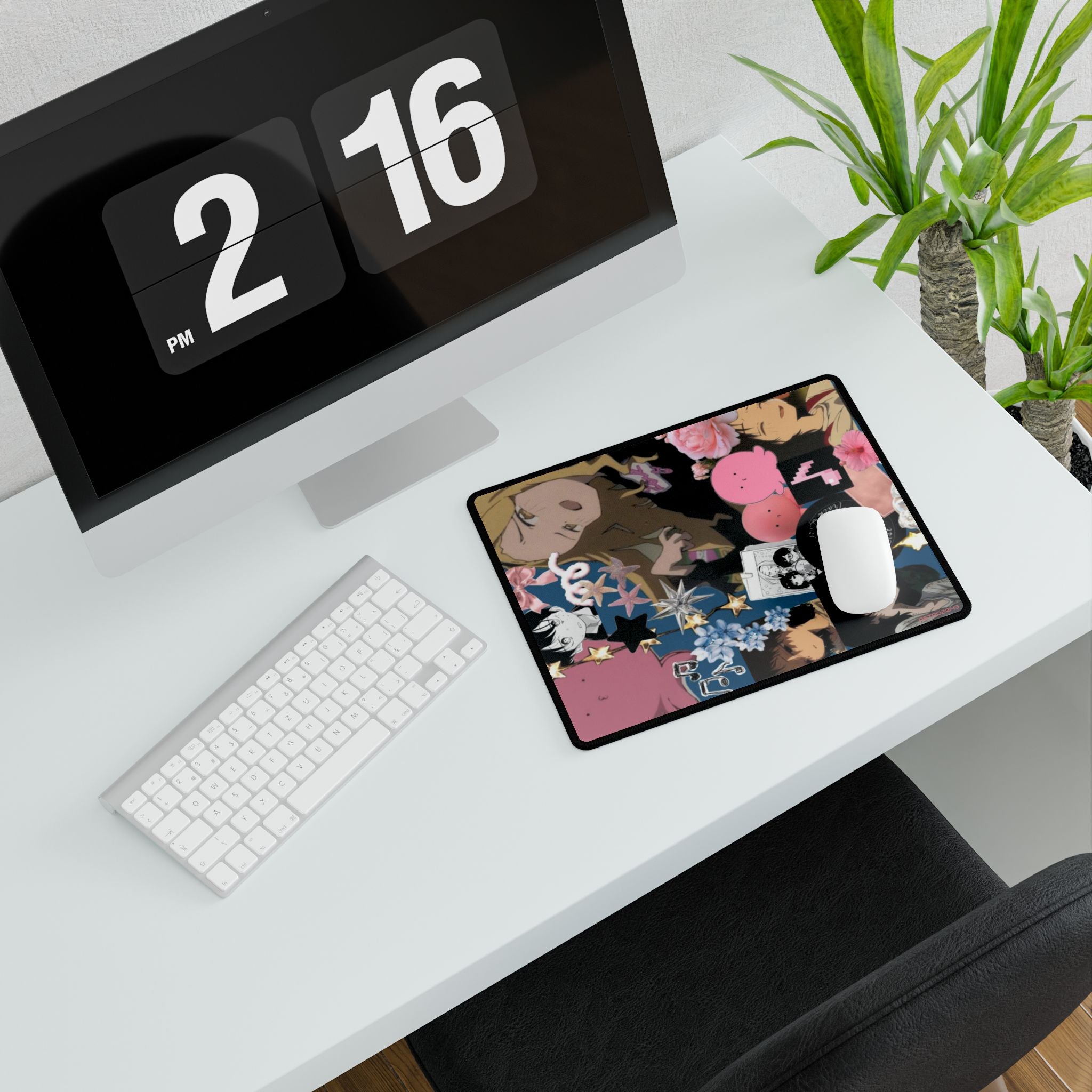 TAKOPIS ORIGINAL SIN - Anime-Inspired Desk Mat, Colorful Office Decor, Gamer Mouse Pad, Cute Desk Accessories, Gift for Students & Creatives