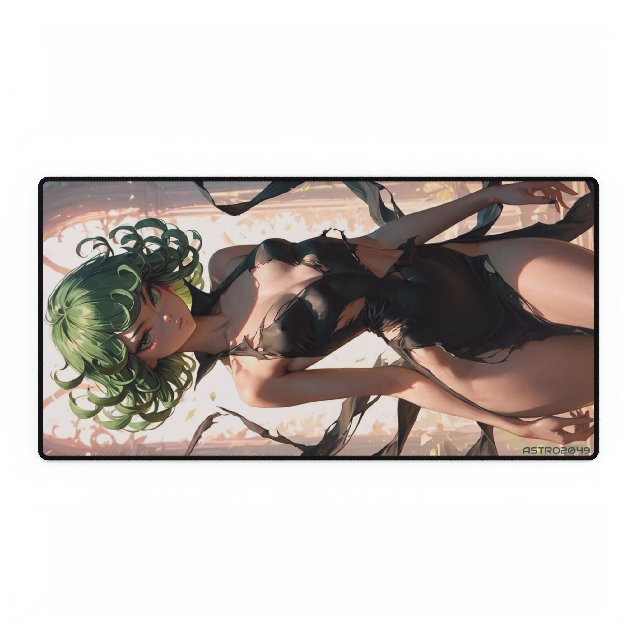 ONE-PUNCH MAN: Tatsumaki - Stylish Desk Mats for Gaming & Work, Aesthetic Mouse Pad for Office, Black Artistic Designs