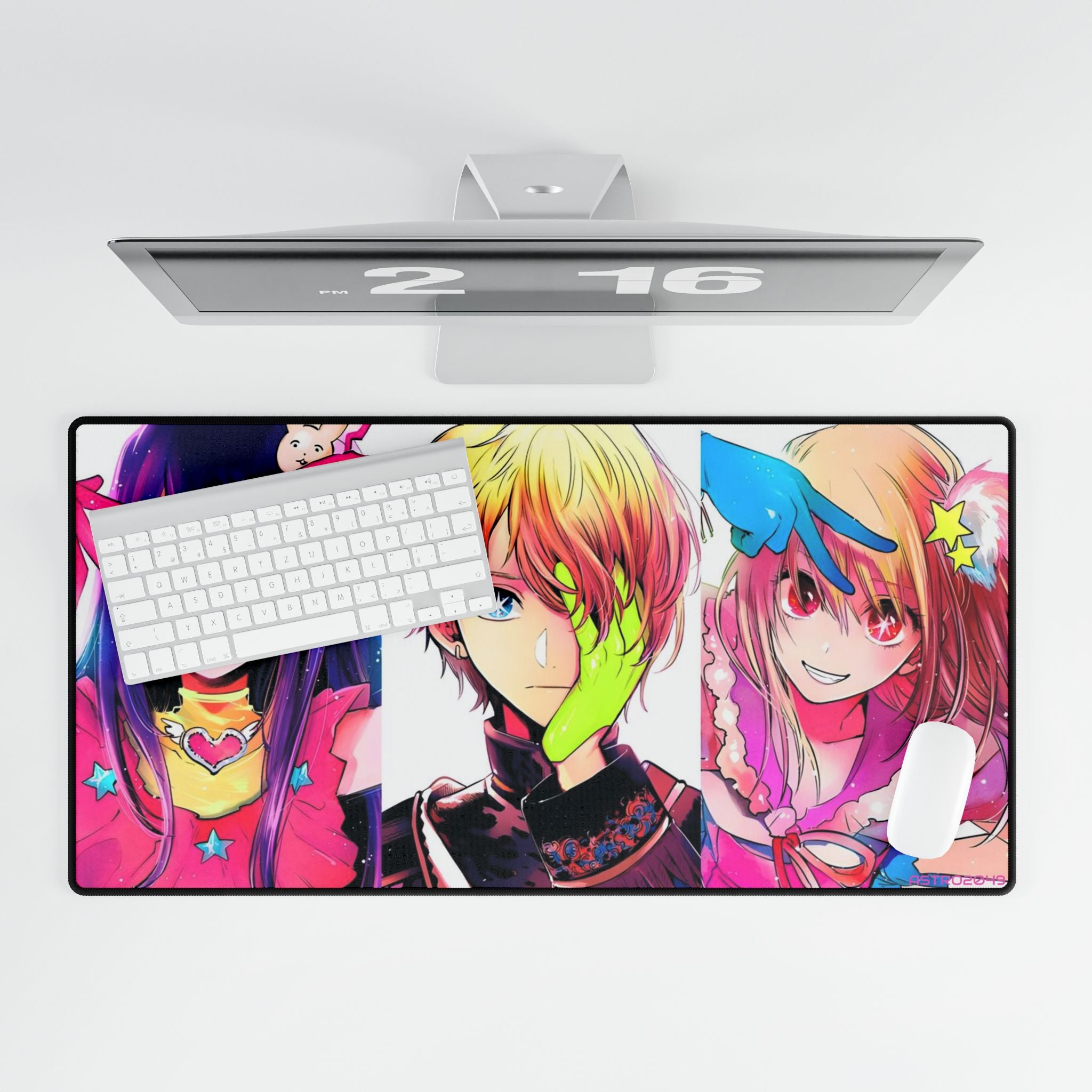 OSHI NO KO - Colorful Anime Desk Mat for Gamers, Vibrant Office Decor, Large Mouse Pad, Gifts for Anime Lovers, Desk Accessories