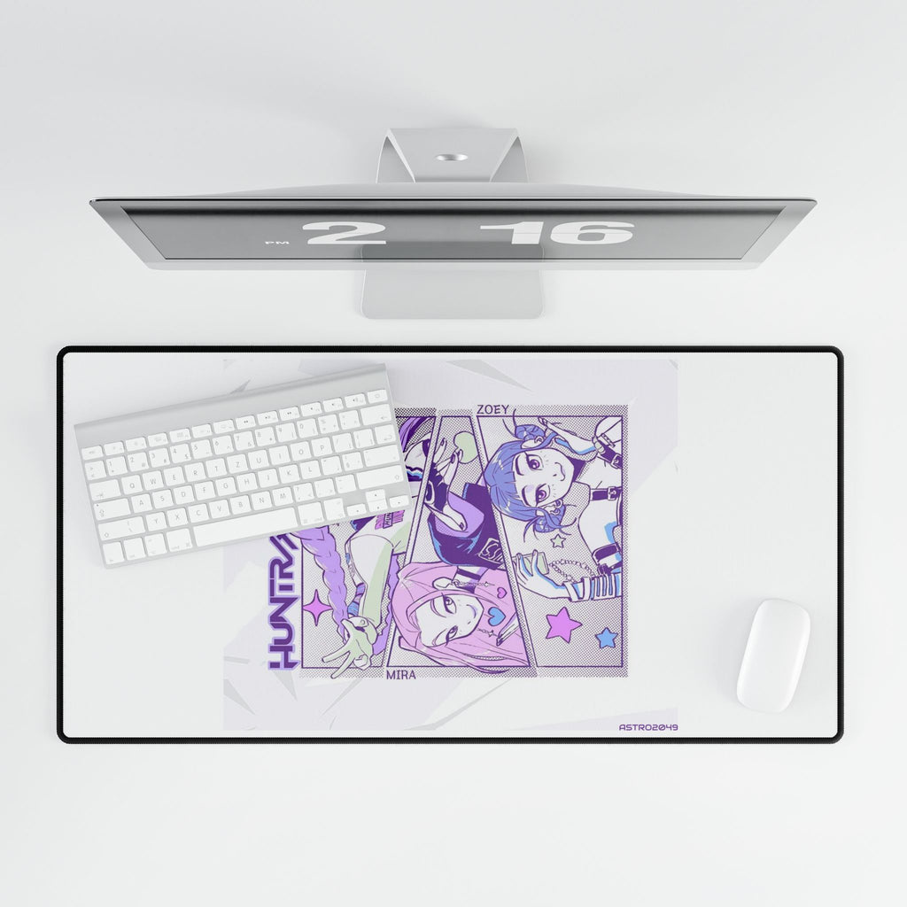 KPop Demon Hunters - HUNTRIX - Anime-Inspired Desk Mat for Gaming & Office, Gamer Desk Pad, Decorative Mousepad, Stylish Workstation Mat