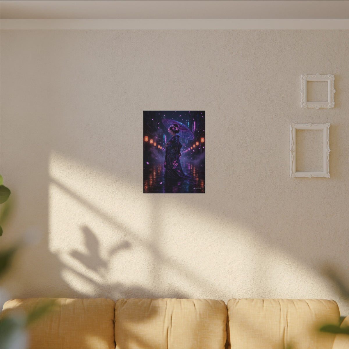 Lantern Rain Geisha canvas print by ASTRO2049, view 4 of 8